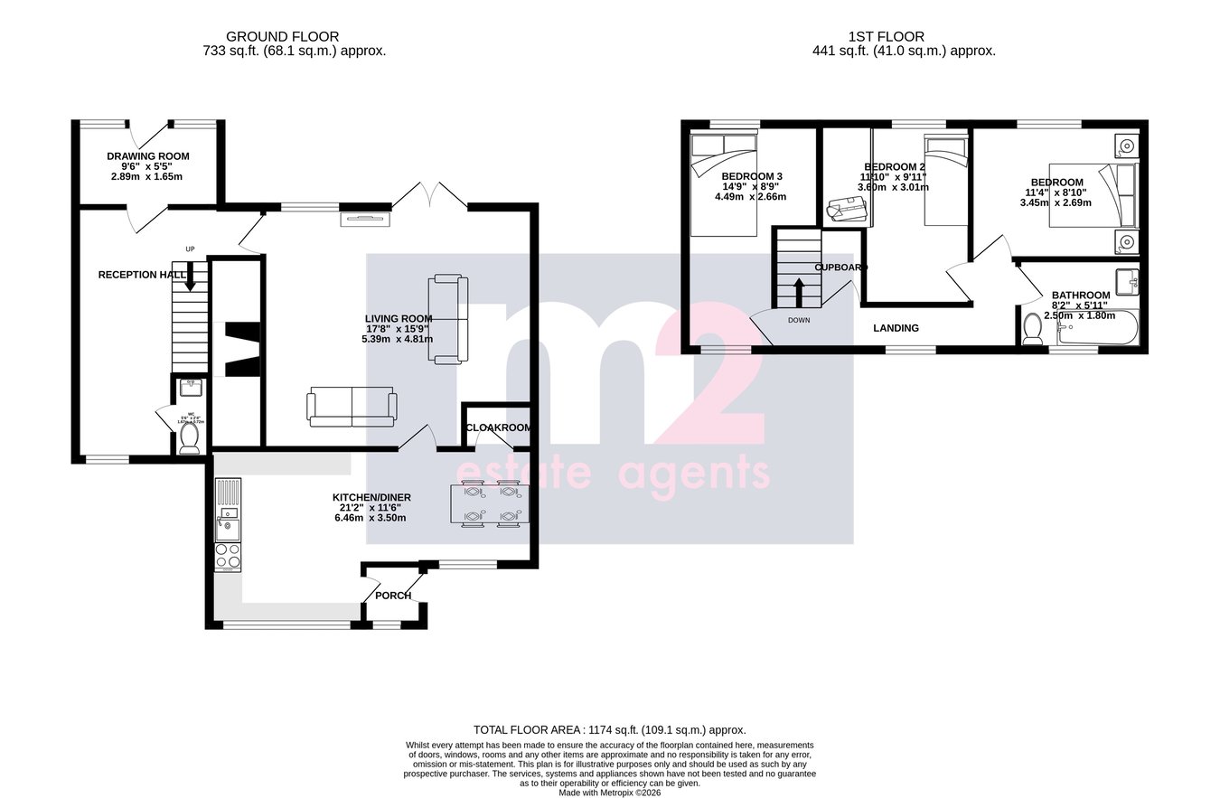 Pentwyn House, Station Road, Abergavenny floorplan