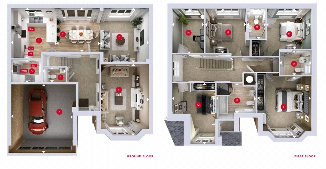 Plot 168 The Hampstead,, All Saints Gardens, Barrington floorplan