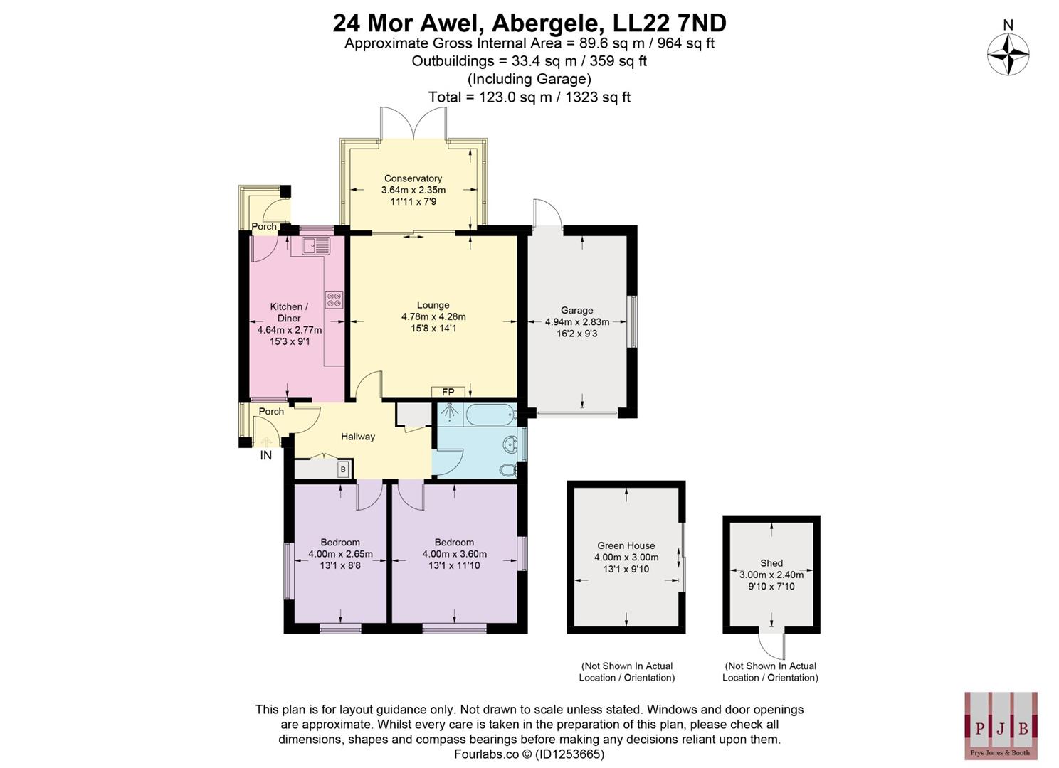 24, Mor Awel, Abergele floorplan