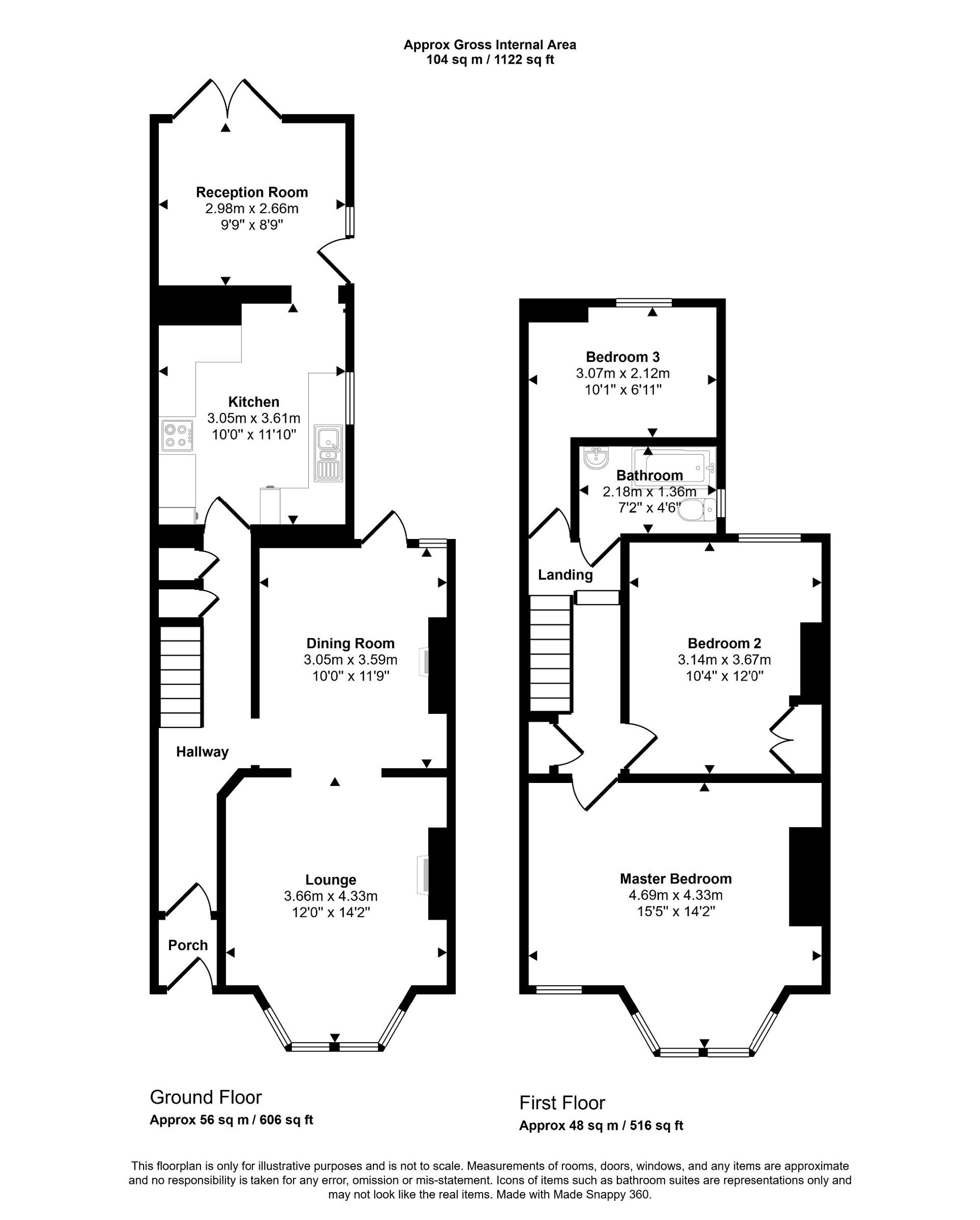 11 Kensington Road, Weston-Super-Mare floorplan