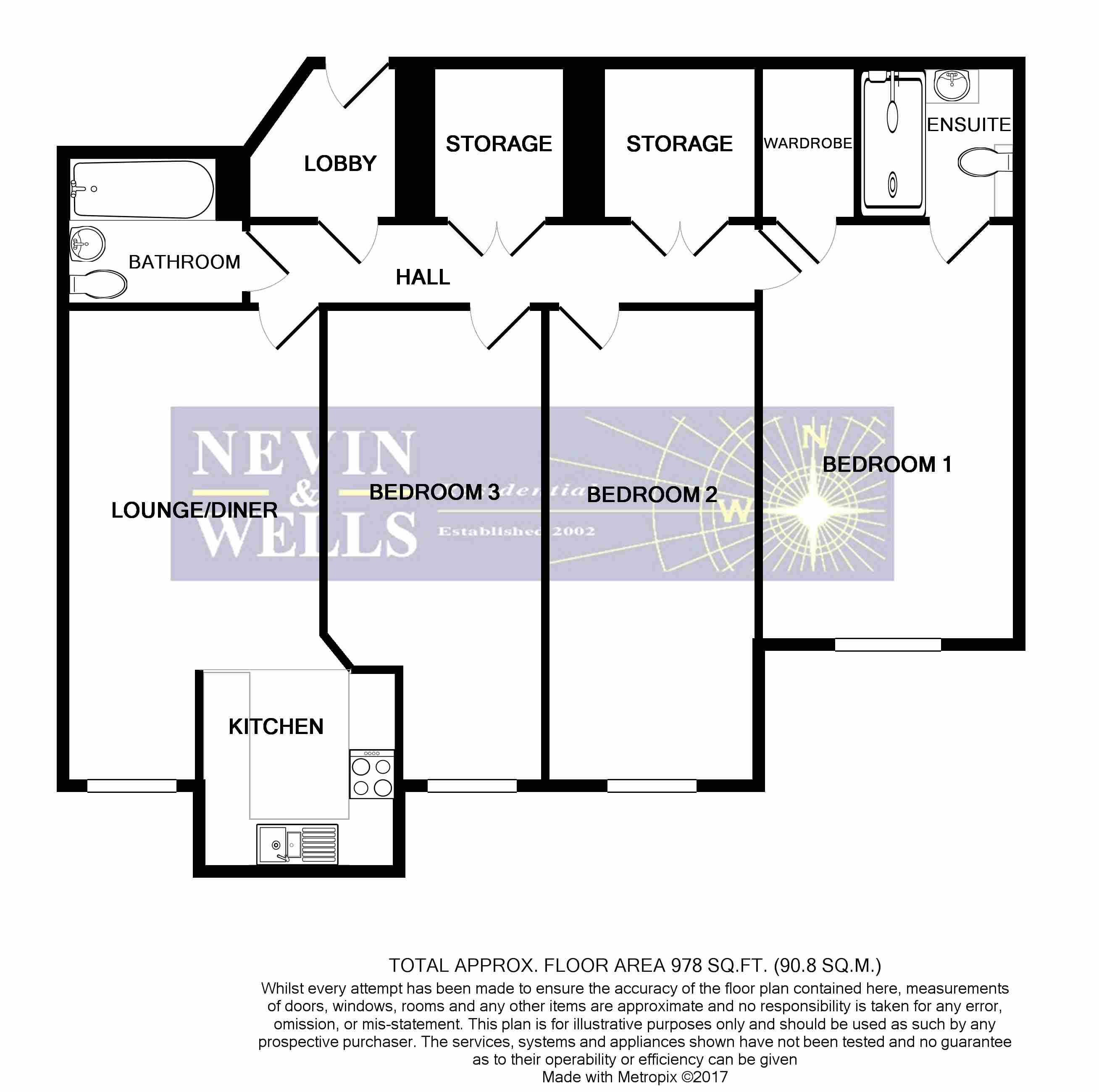 3 Bedrooms Flat to rent in Gresham Road, Staines Upon Thames TW18