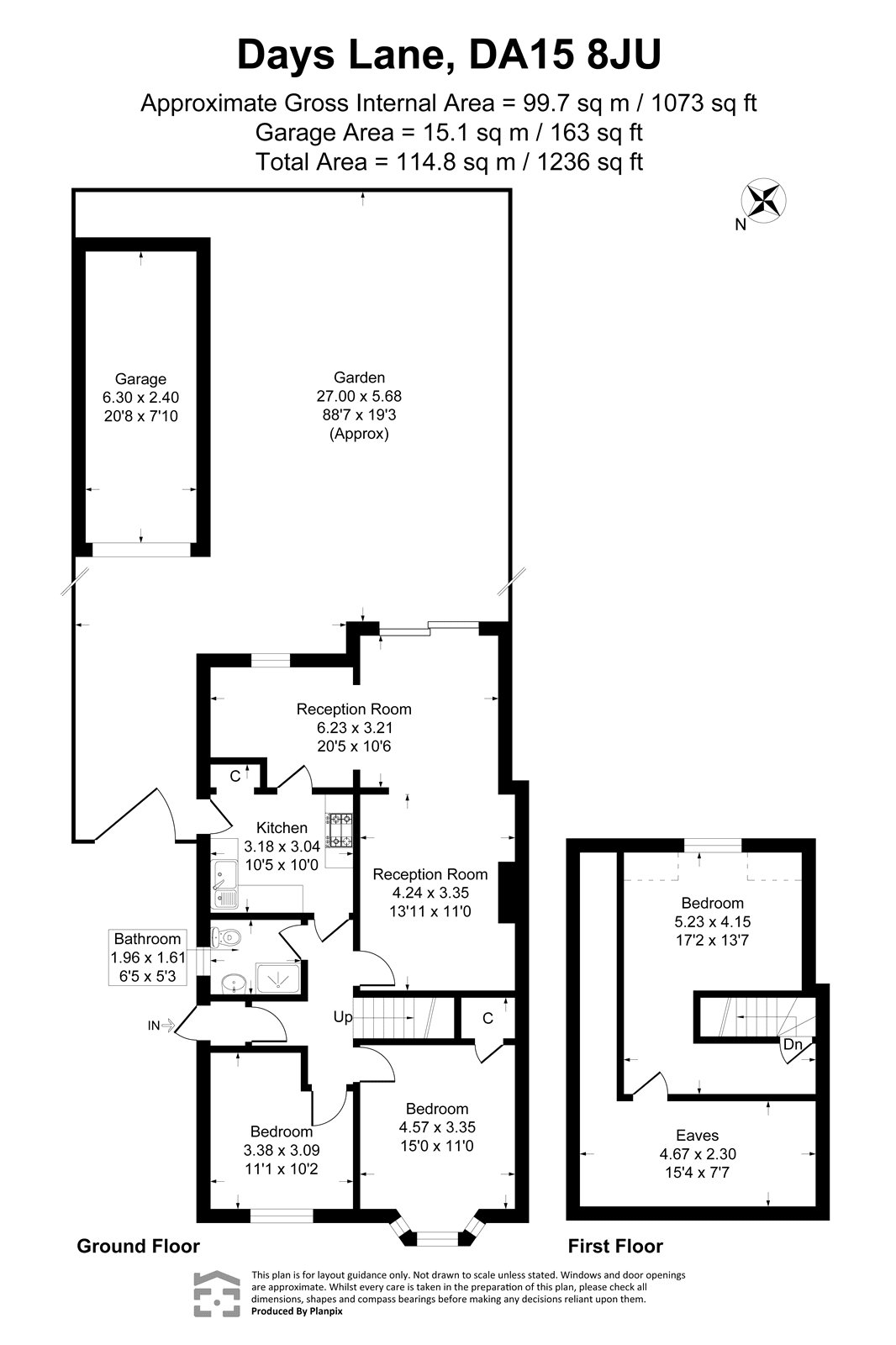 Days Lane, Sidcup floorplan