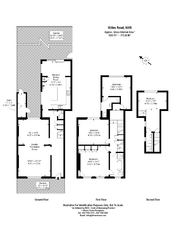 4 Bedrooms Terraced house to rent in Willes Road, Kentish Town NW5