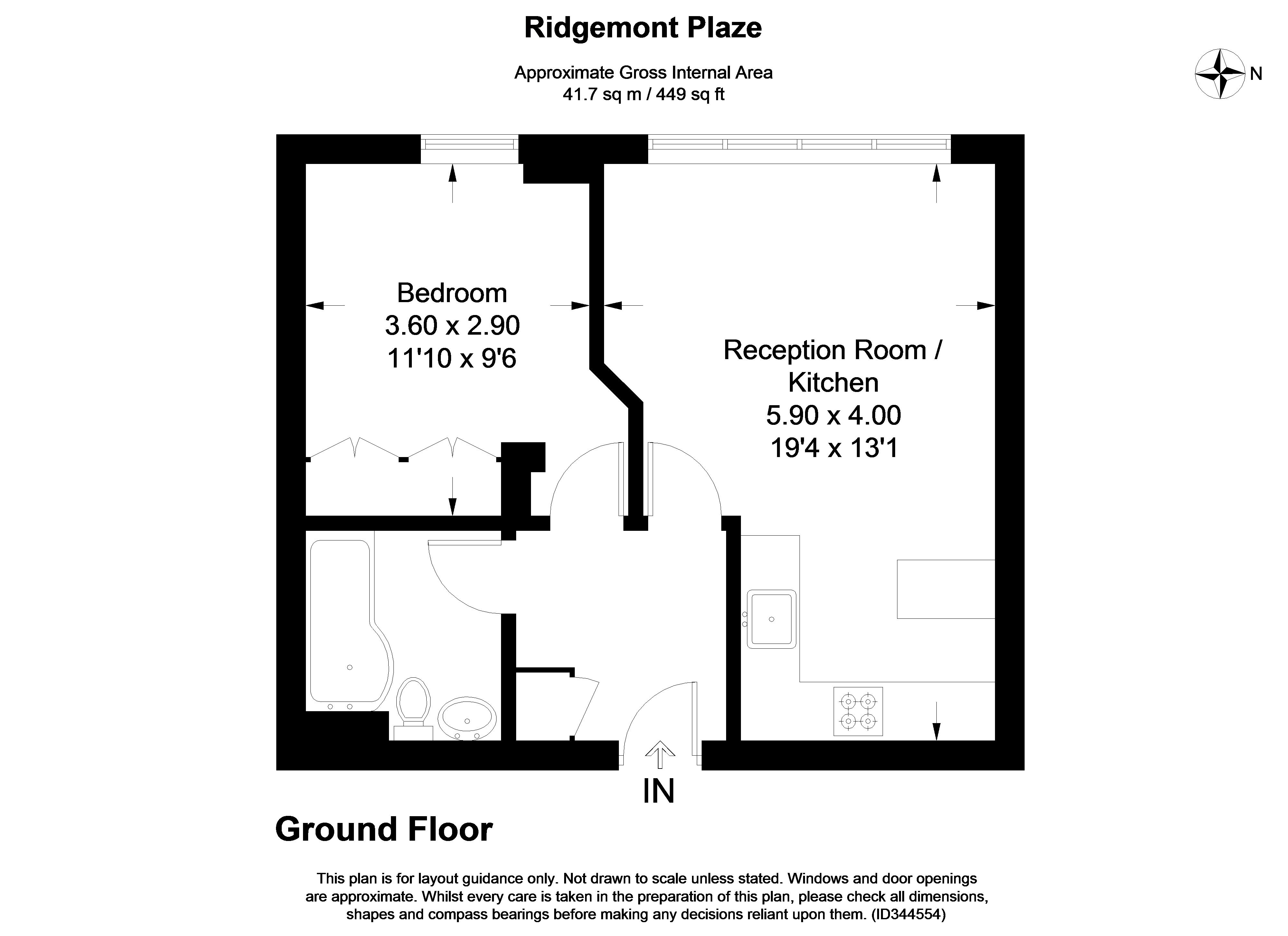 1 Bedrooms Flat to rent in Ridgmont Road, St.Albans AL1