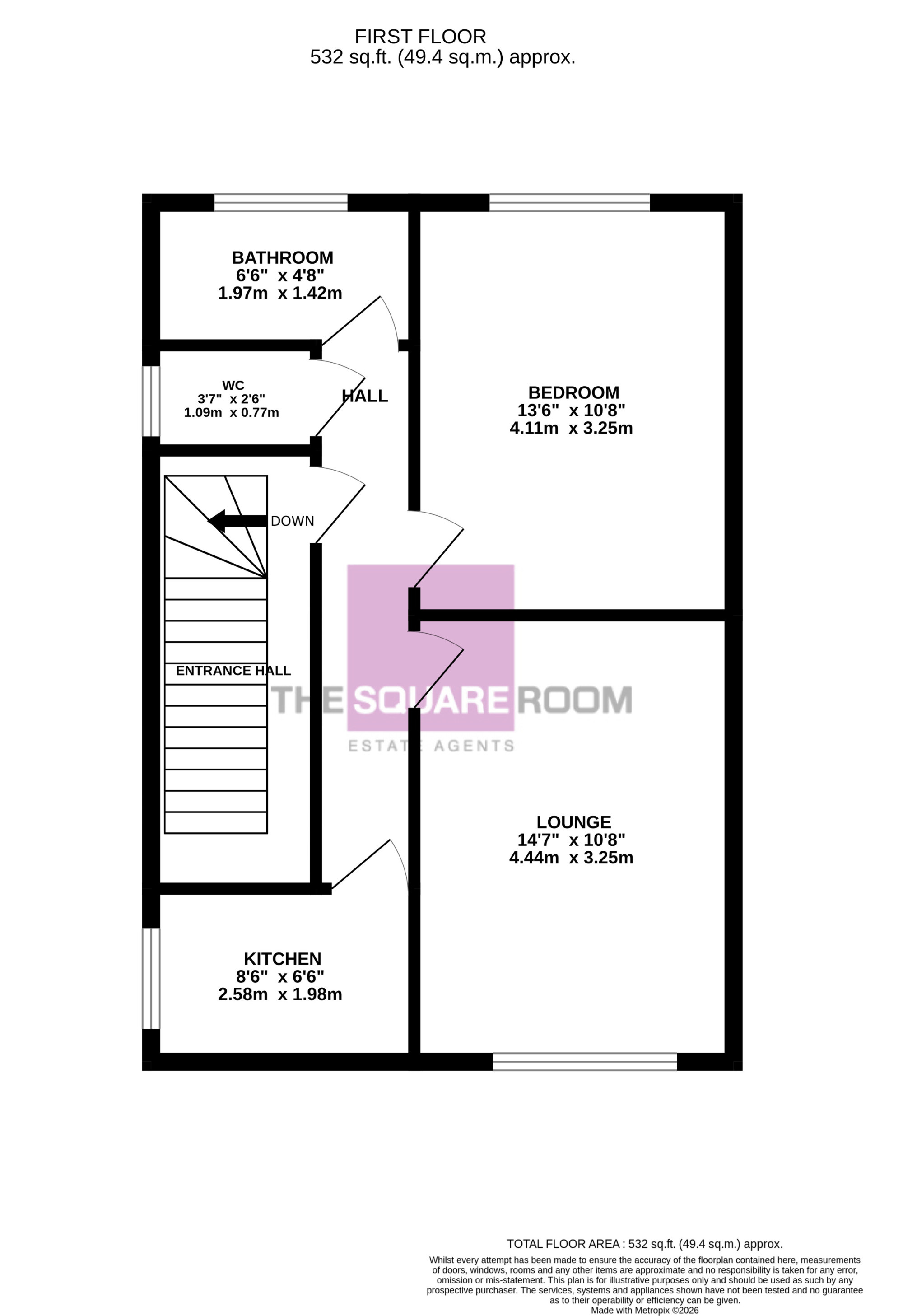 28A, Ellerbeck Road, Cleveleys floorplan