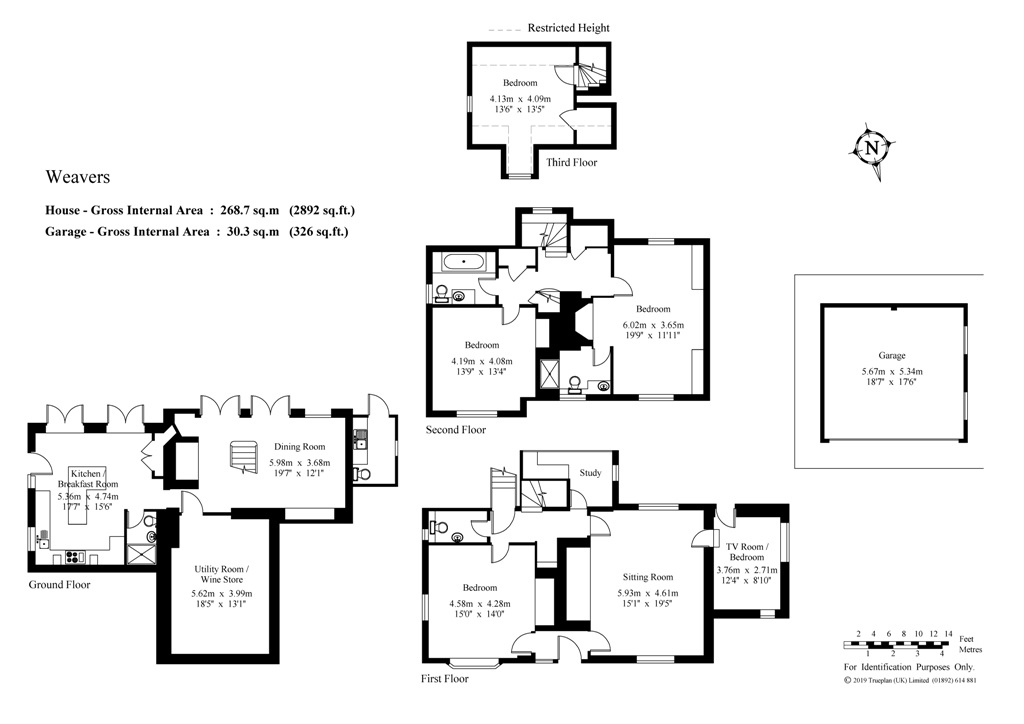 5 Bedrooms Detached house for sale in Goudhurst Road, Horsmonden, Kent TN12