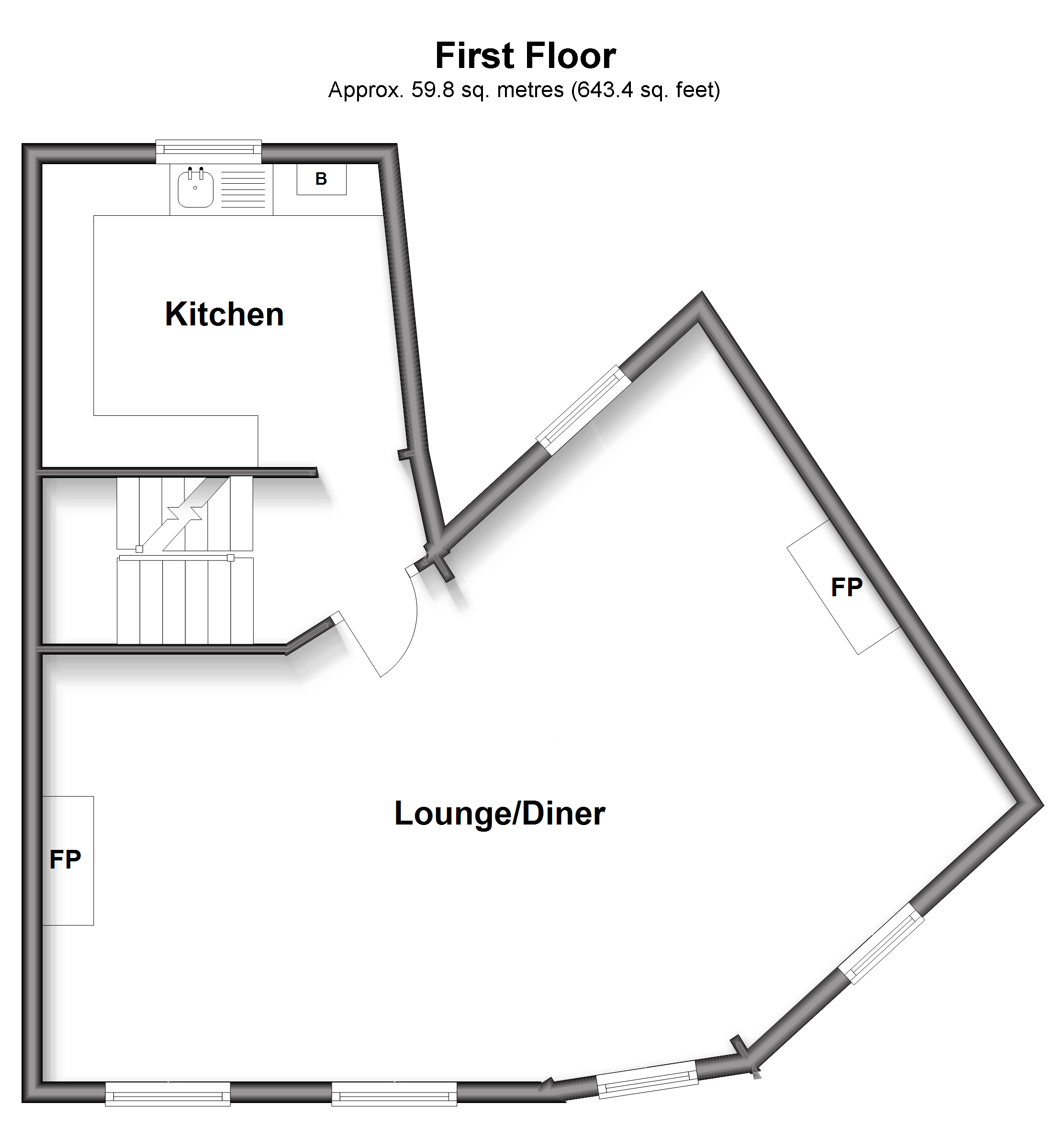 2, George Lane, Folkestone floorplan