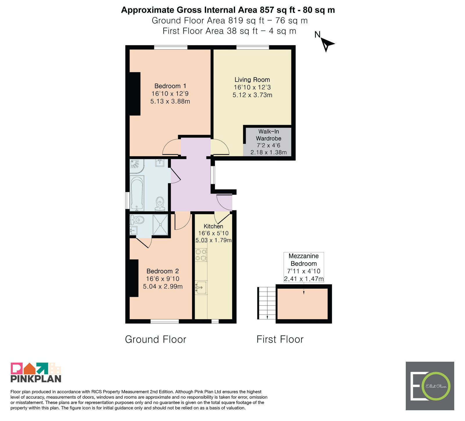 228,Flat 1, High Street, Cheltenham floorplan