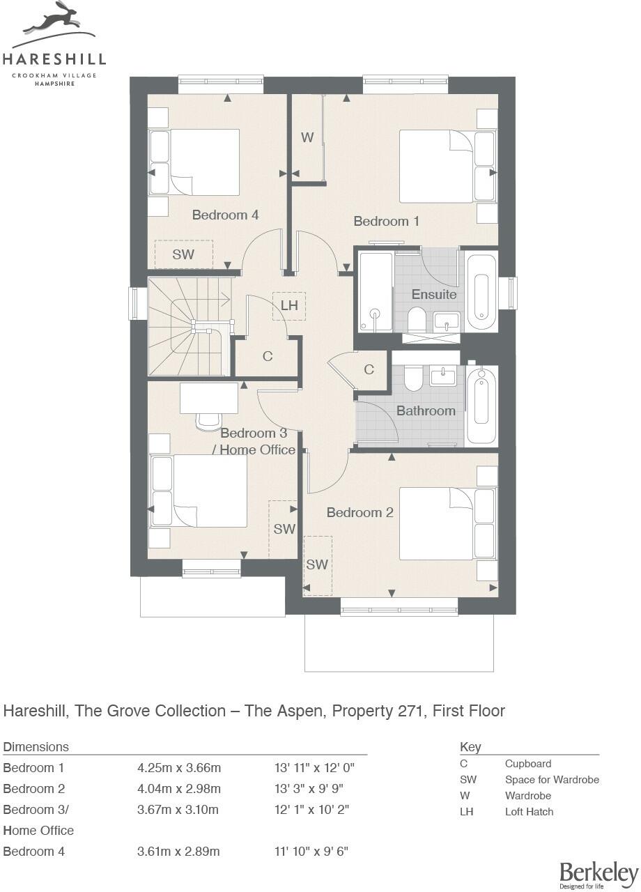 Hareshill, Hareshill, Featherfall Road, Fleet floorplan