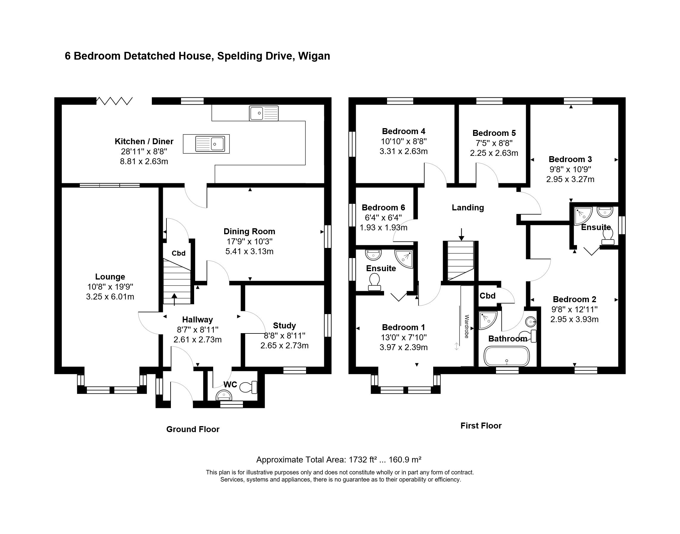 6 Bedrooms Detached house for sale in Spelding Drive, Standish Lower Ground, Wigan WN6