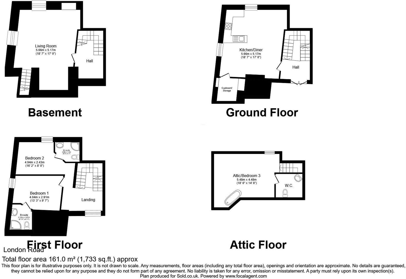 1, White Hart Mews, Calne floorplan