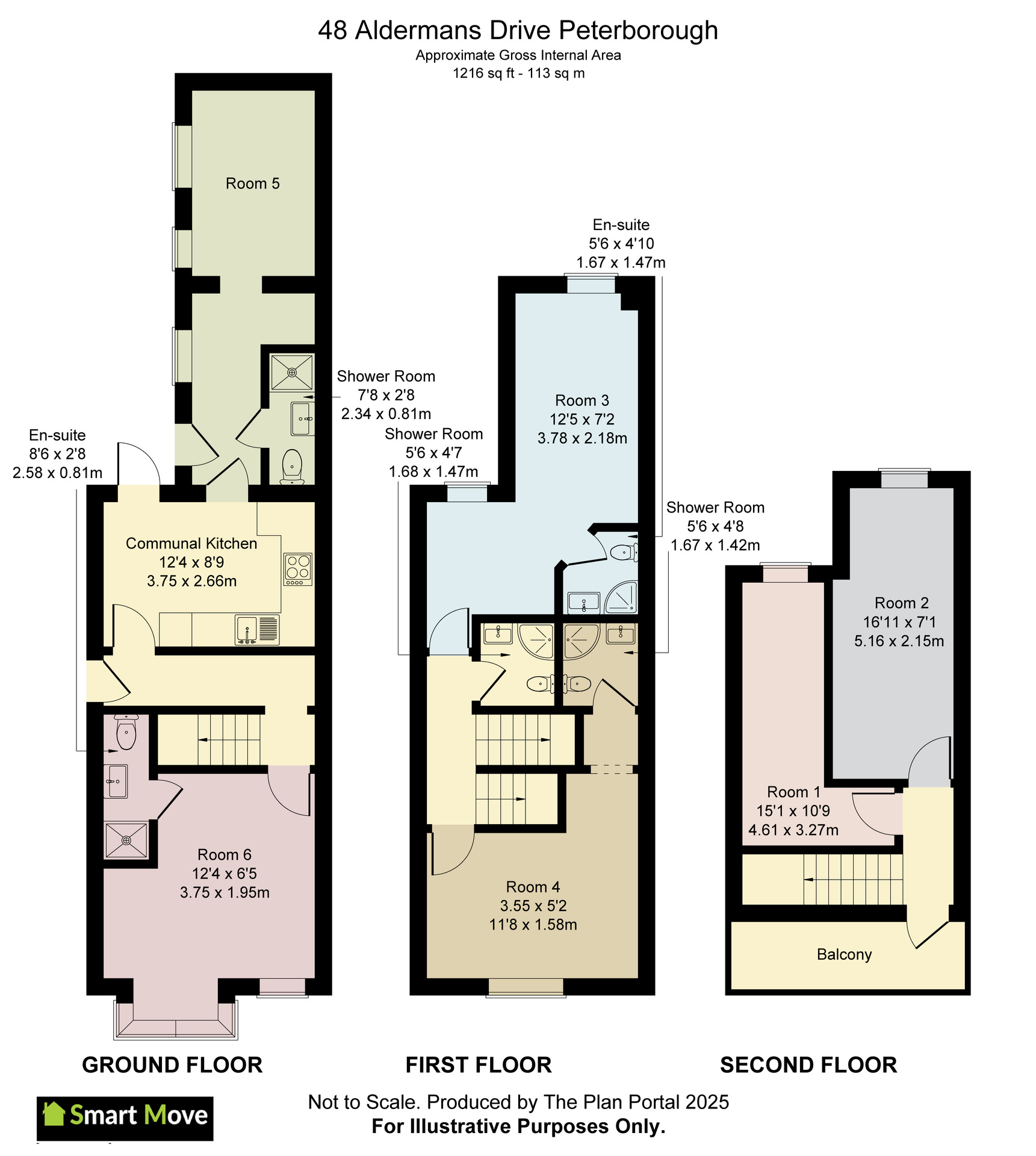 48 Aldermans Drive, Peterborough floorplan