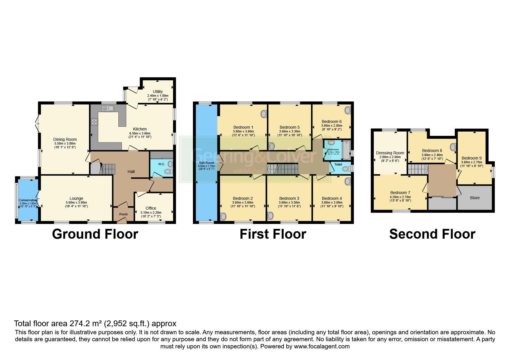 9 bed detached house for sale in Dymchurch Road, St. Marys Bay, Romney