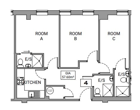 Beecroft Court, Cannock floorplan