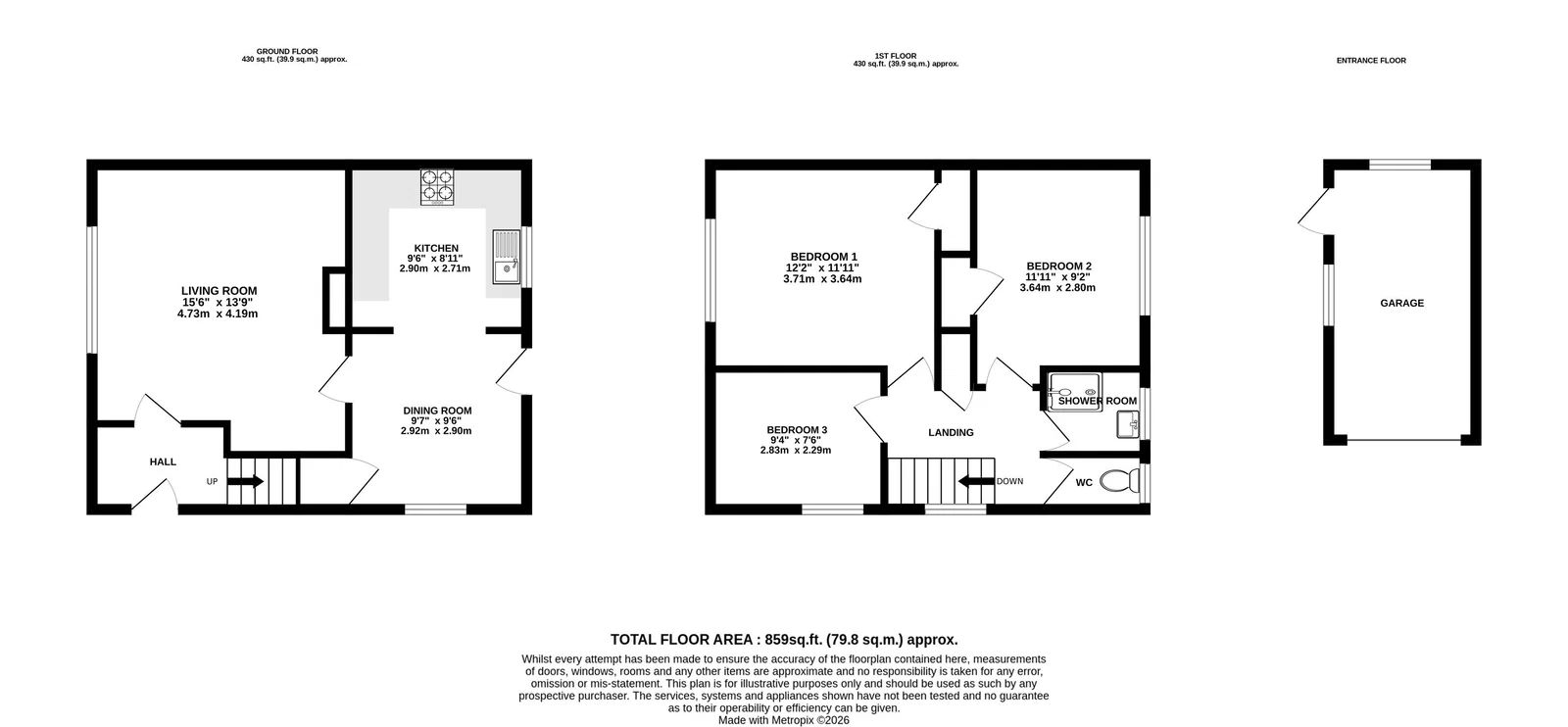 50, Elmshurst Gardens, Tonbridge floorplan