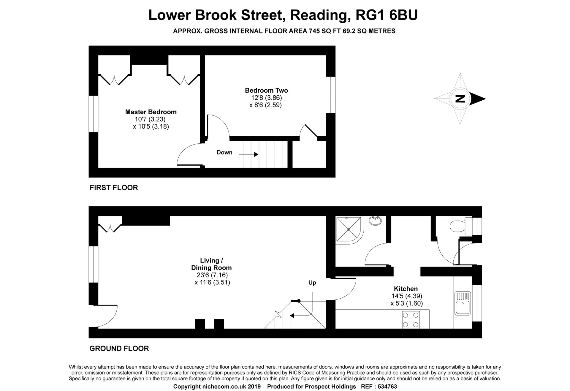 55, Lower Brook Street, Reading floorplan