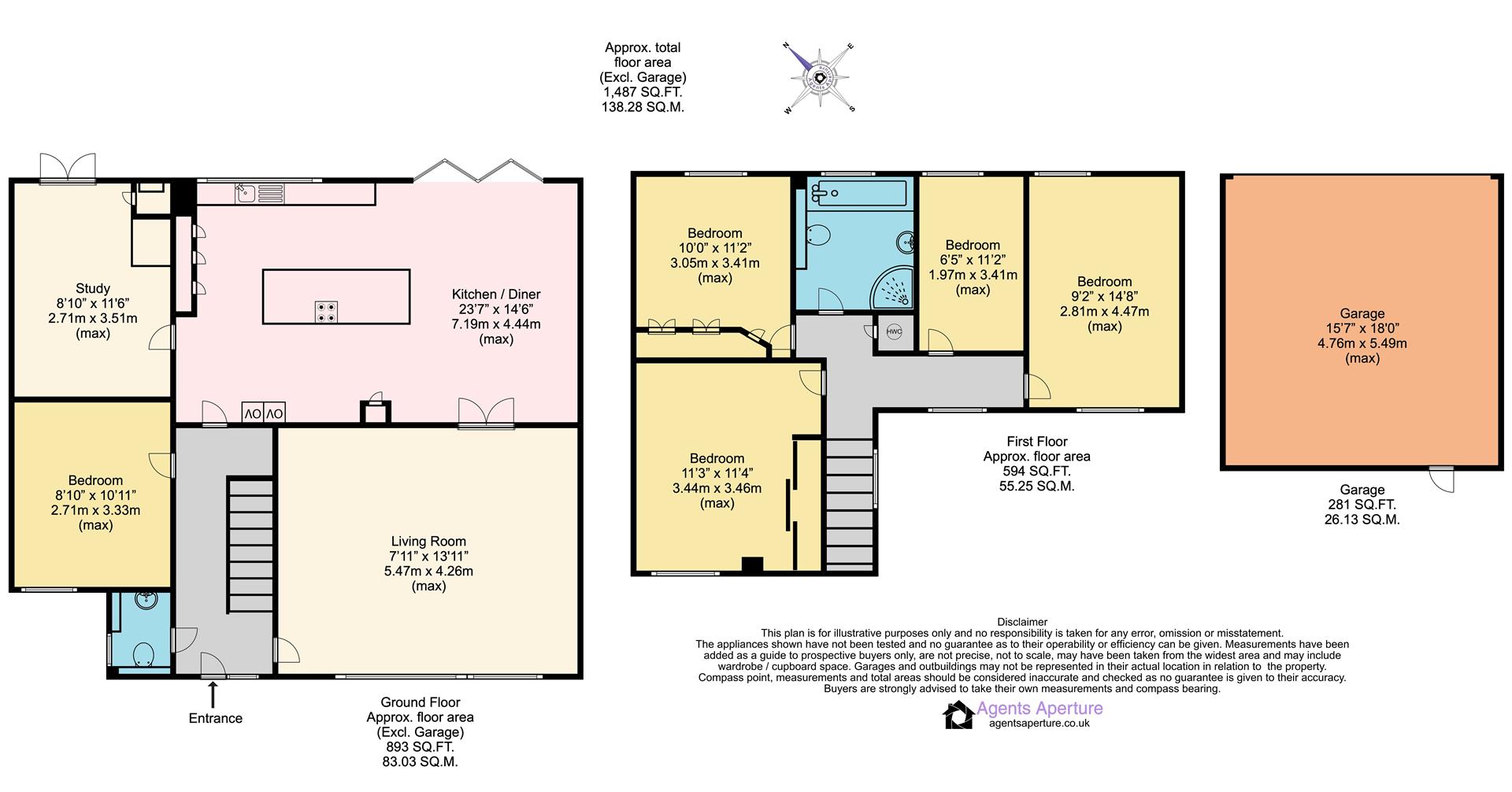 47, Lambardes, New Ash Green floorplan