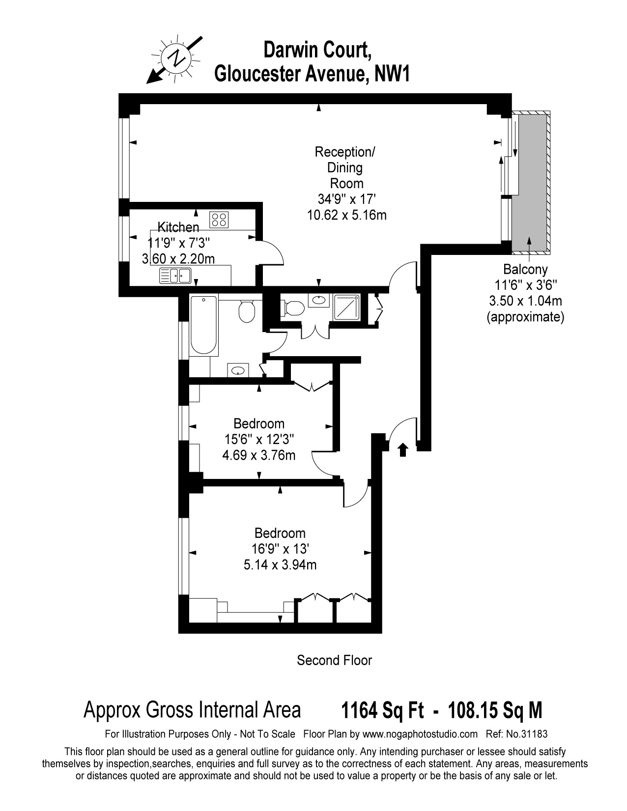 2 Bedrooms Flat to rent in Gloucester Avenue, Primrose Hill NW1