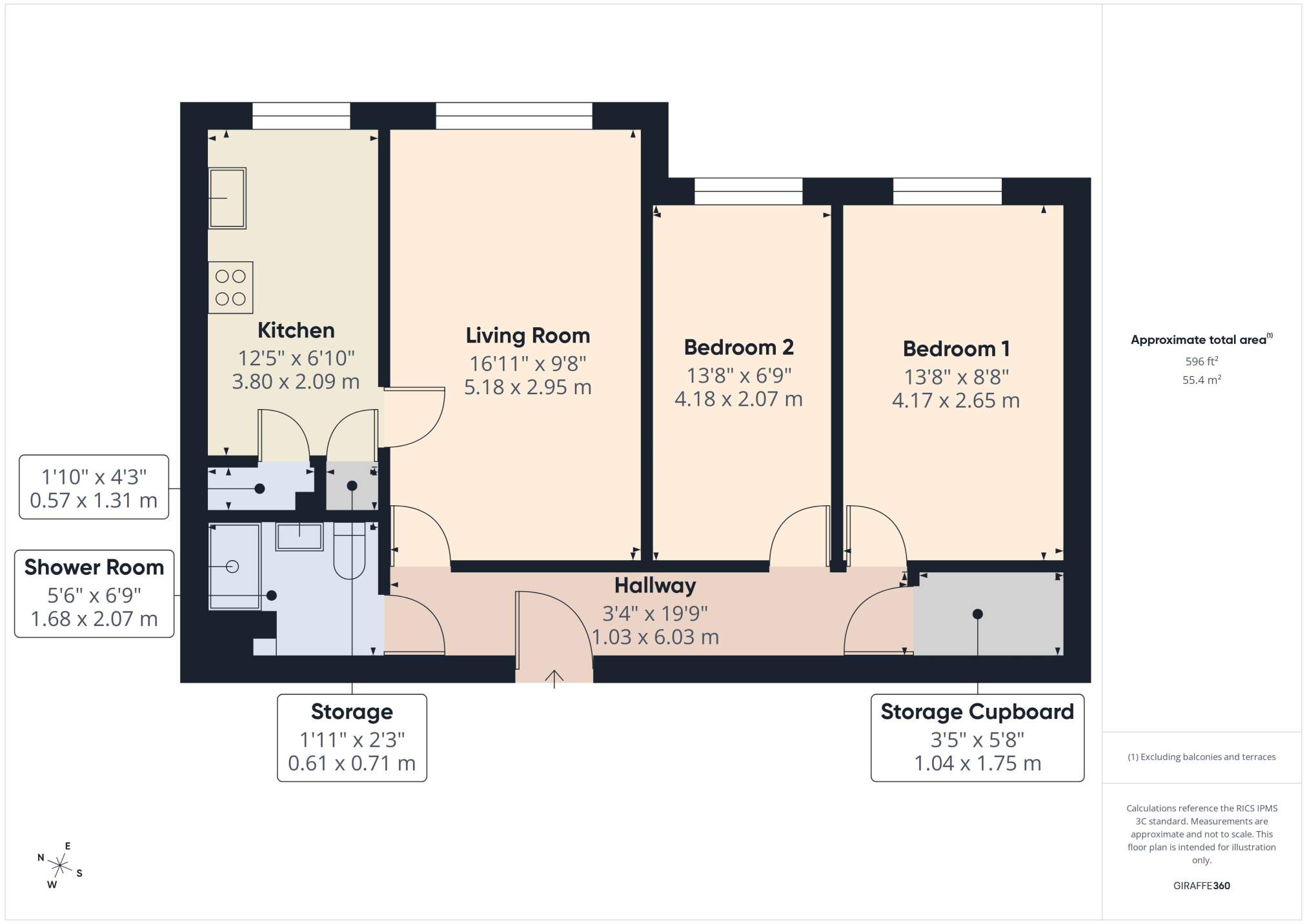 Flat 25 Cwrt Deri, Heol Y Felin, Cardiff floorplan