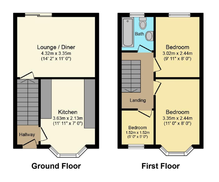 45, Vinecote Road, Coventry floorplan