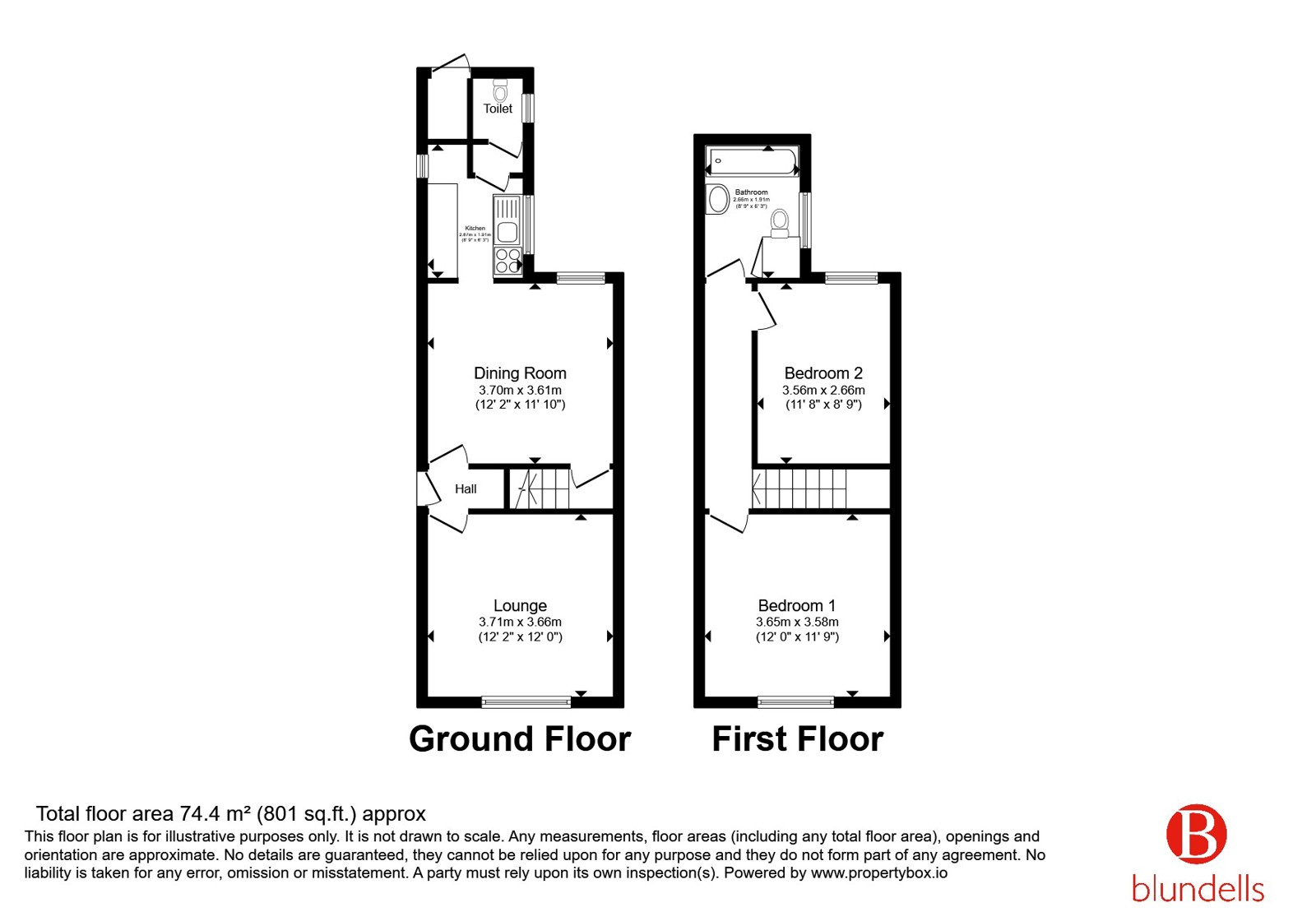 6, Lawn Avenue, Nottinghamshire floorplan