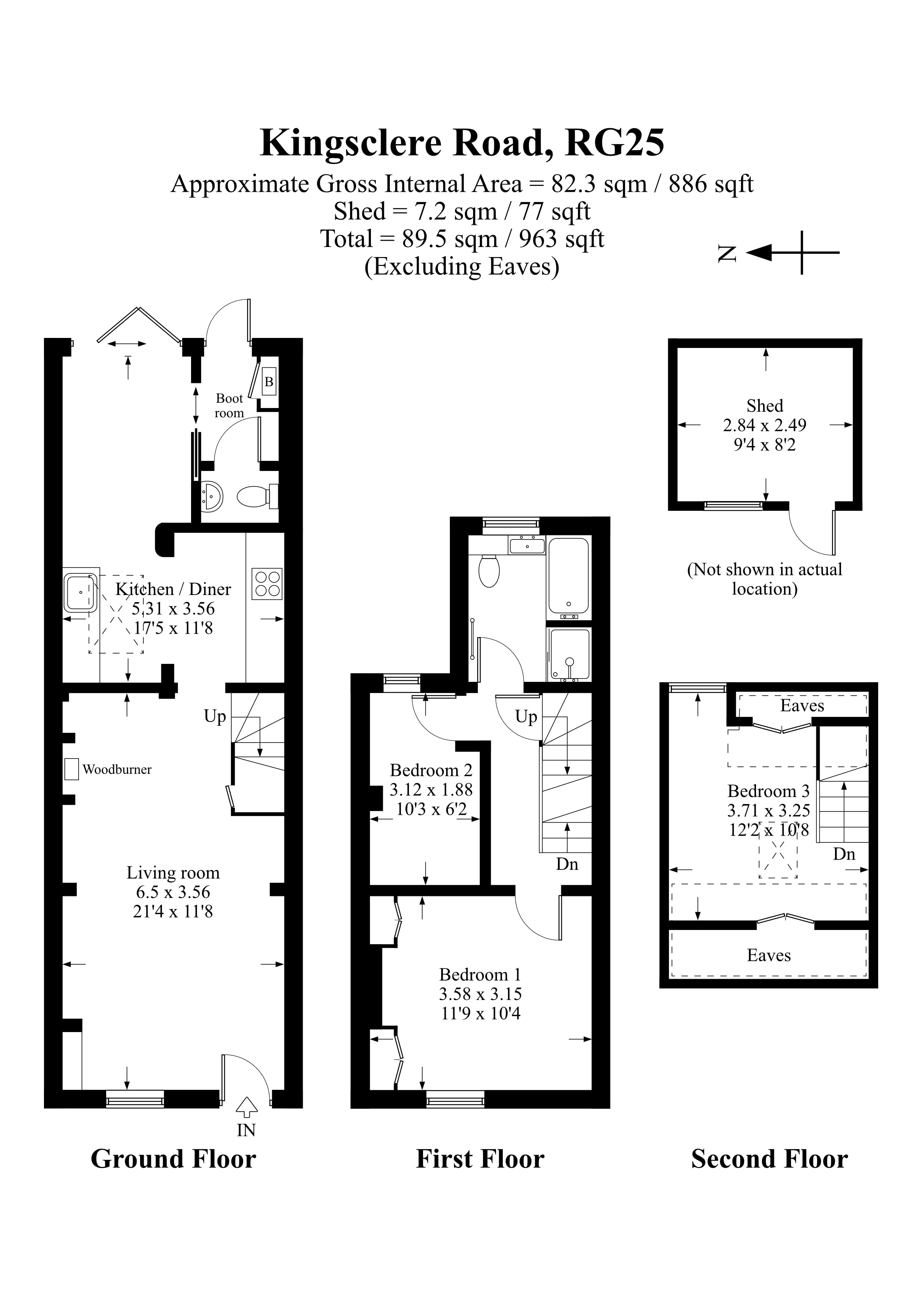 24 Kingsclere Road, Overton, Basingstoke floorplan