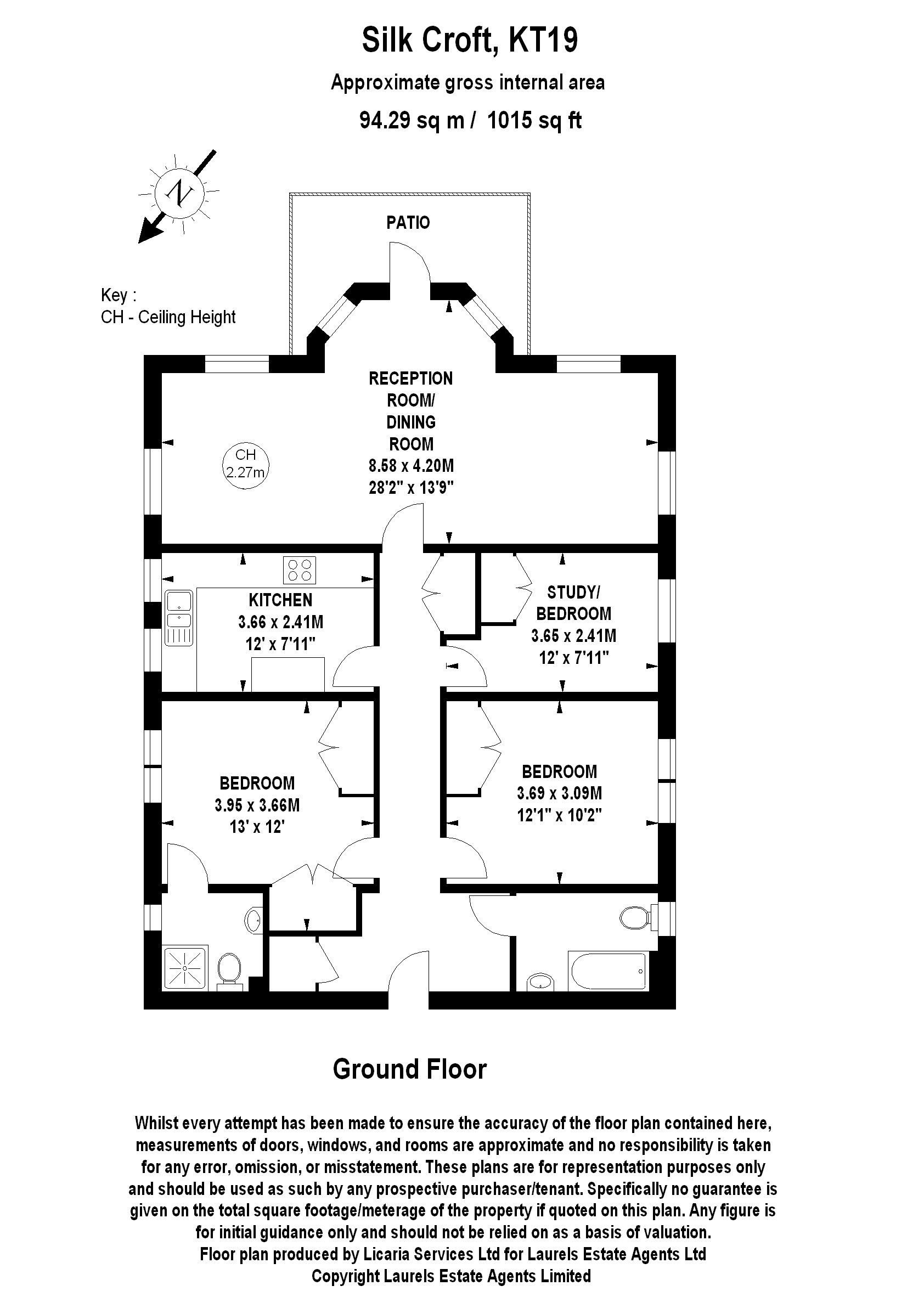 2, Silk Croft, Horton Crescent, Epsom floorplan