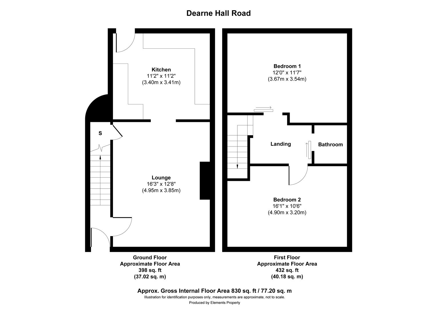 89, Dearne Hall Road, Low Barugh, Barnsley floorplan