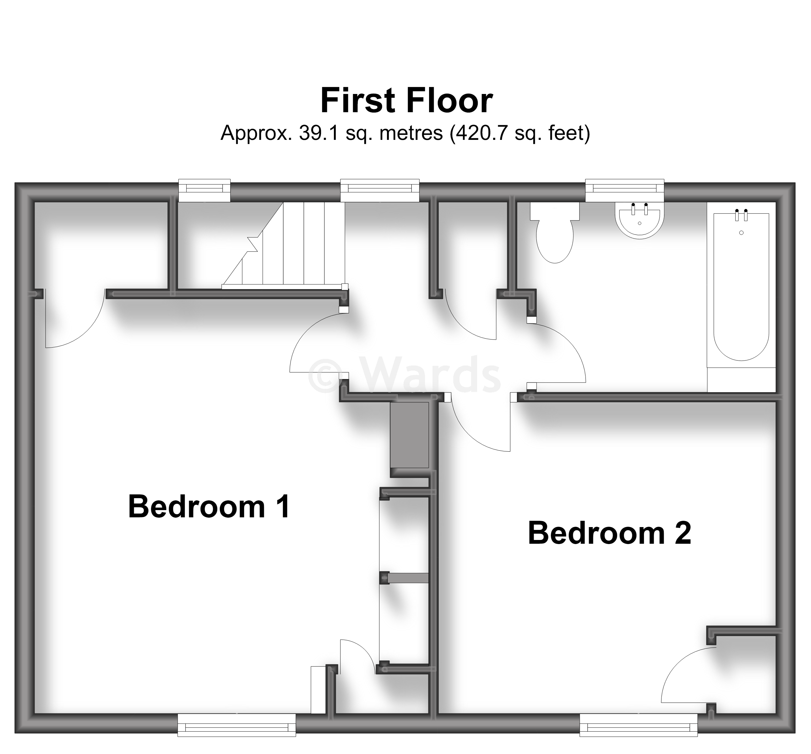 13, Mill View, Ashford floorplan