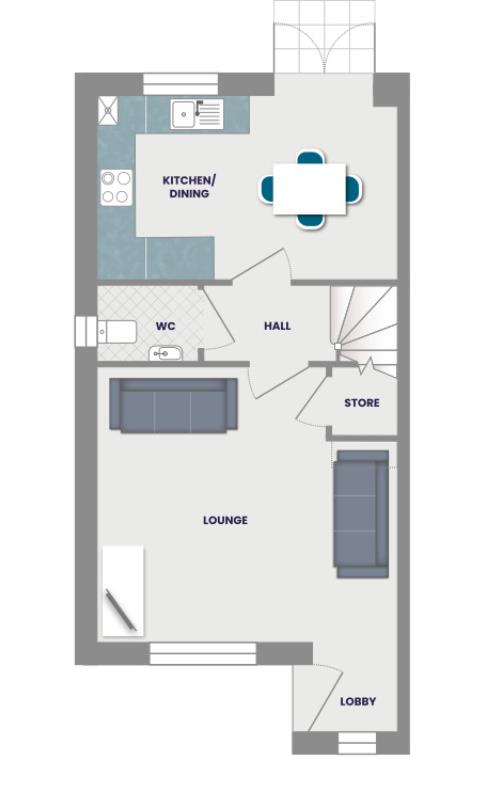 51, Marsh Drive, Nottingham floorplan