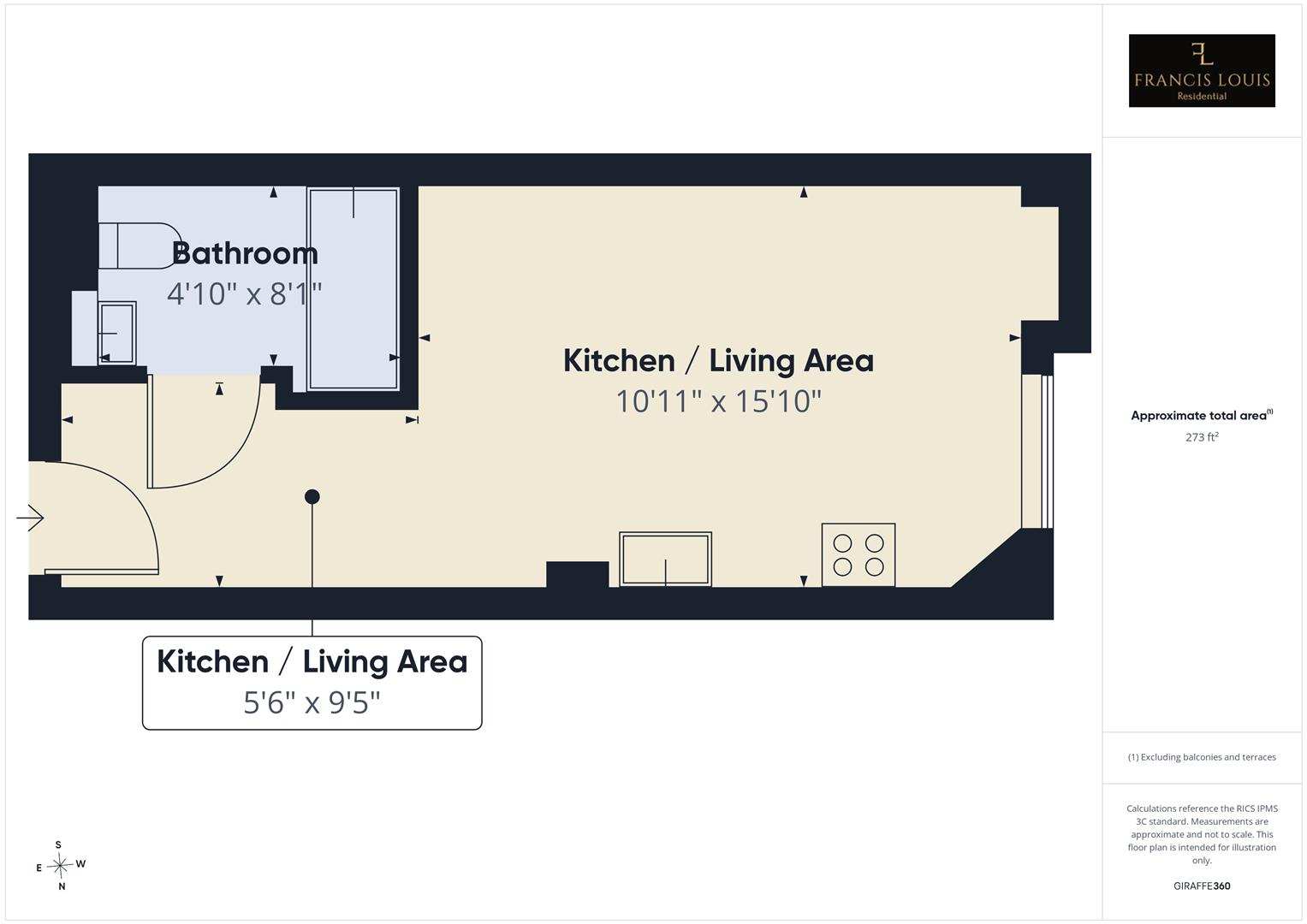 Flat, 6, Redcross Street, Bristol floorplan