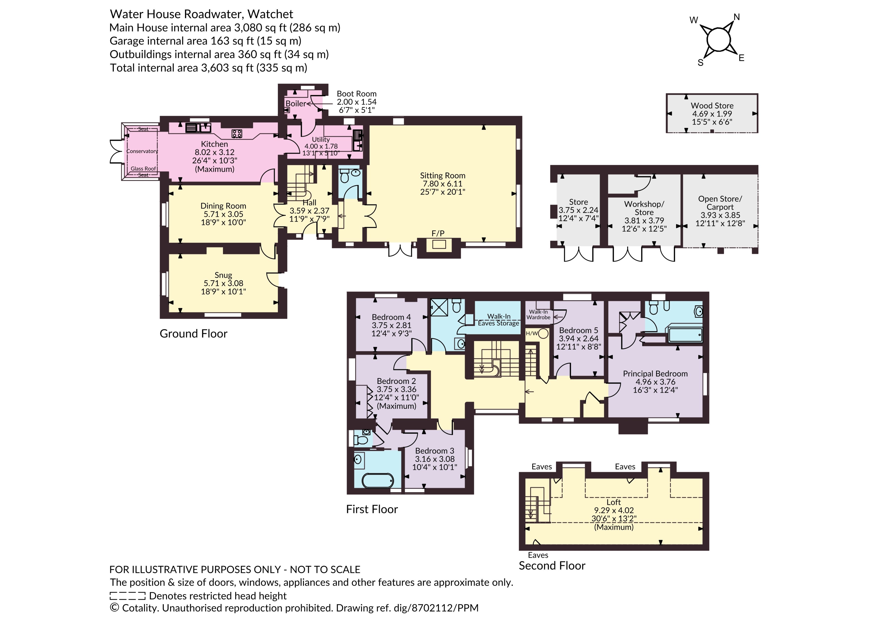 The Water House,, Roadwater, Somerset floorplan