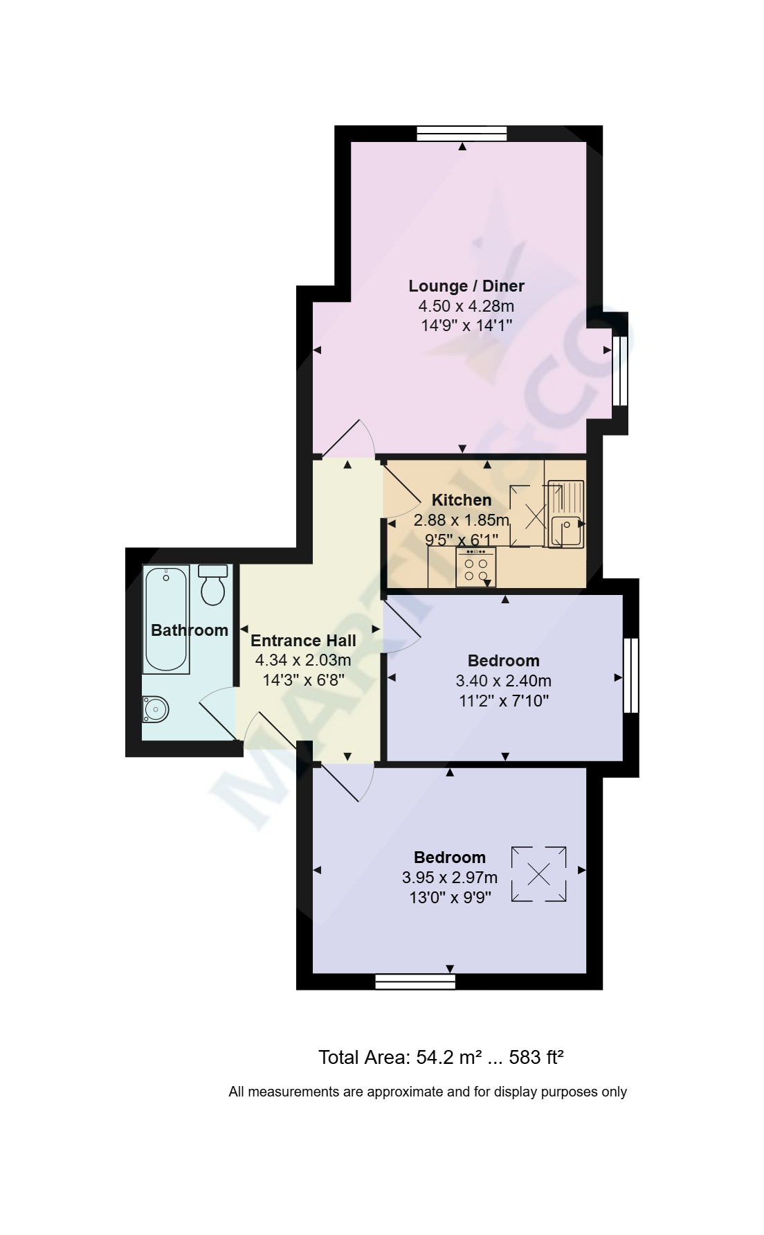 6 Colonade Court, 651-653, Christchurch Road, Bournemouth floorplan