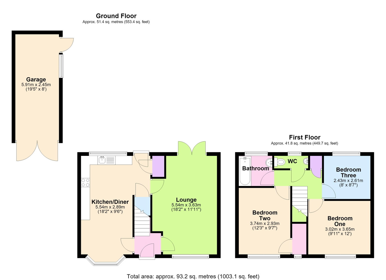 164, Chase Road, Burntwood floorplan