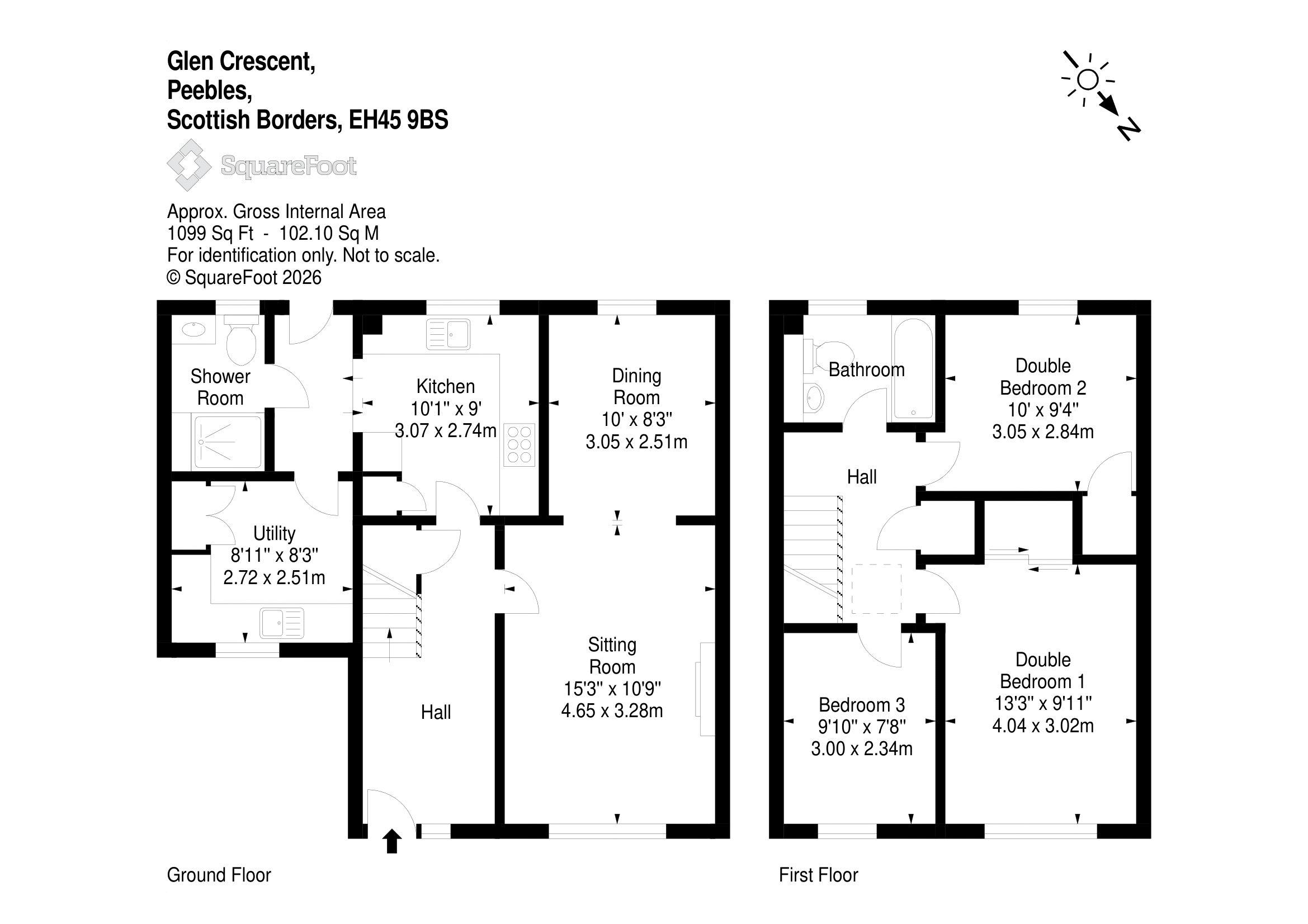 37, Glen Crescent, Peebles floorplan
