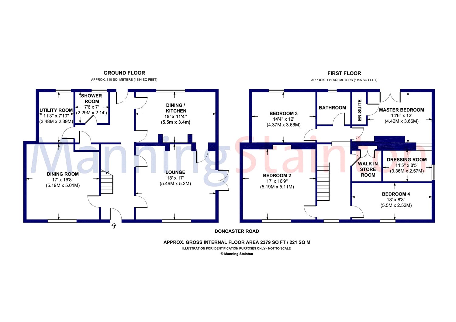 4 Bedrooms Detached house for sale in Old Foulby Post Office, Doncaster Road, Foulby, Wakefield, West Yorkshire WF4