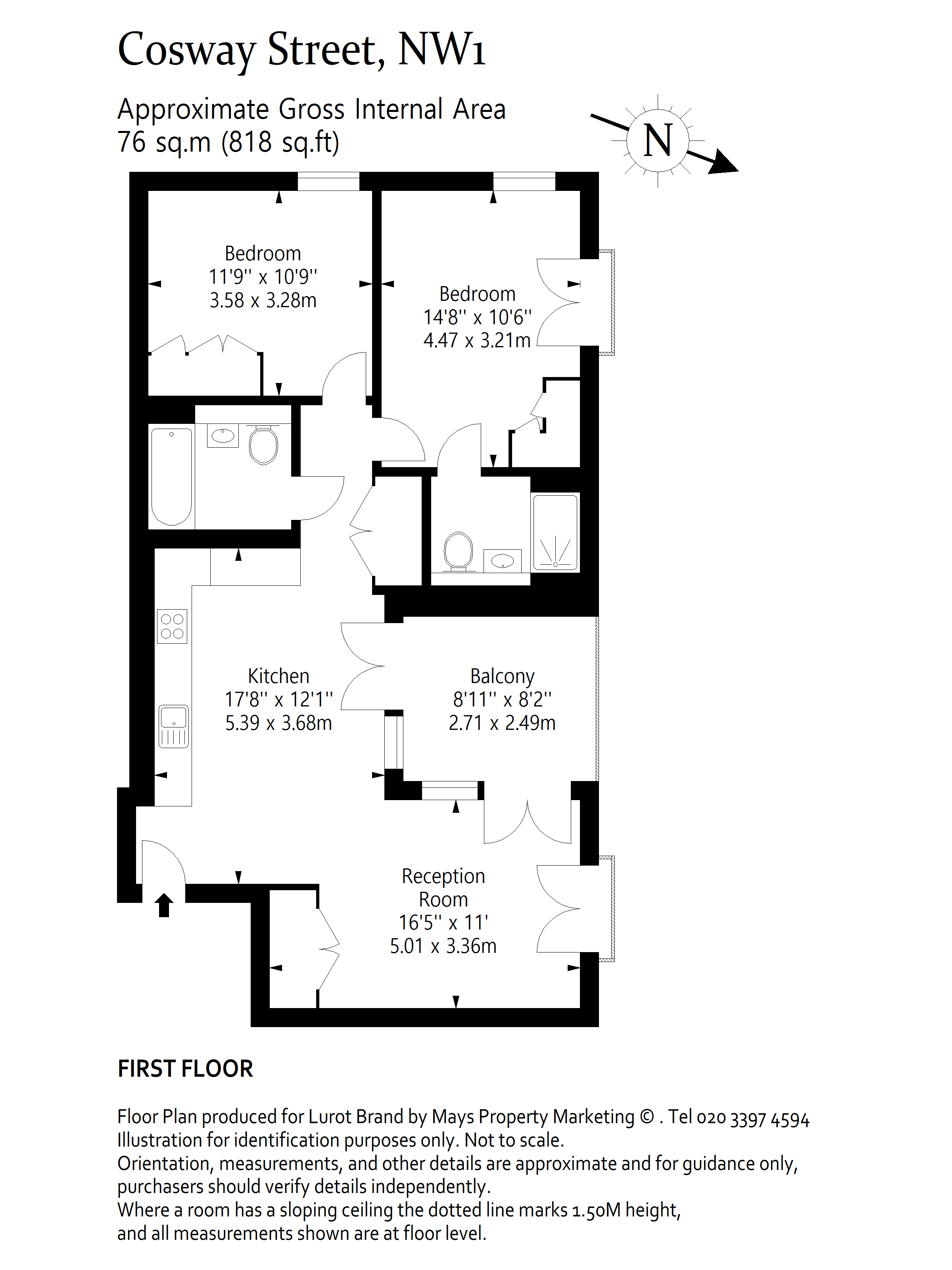 Cosway Street, London floorplan
