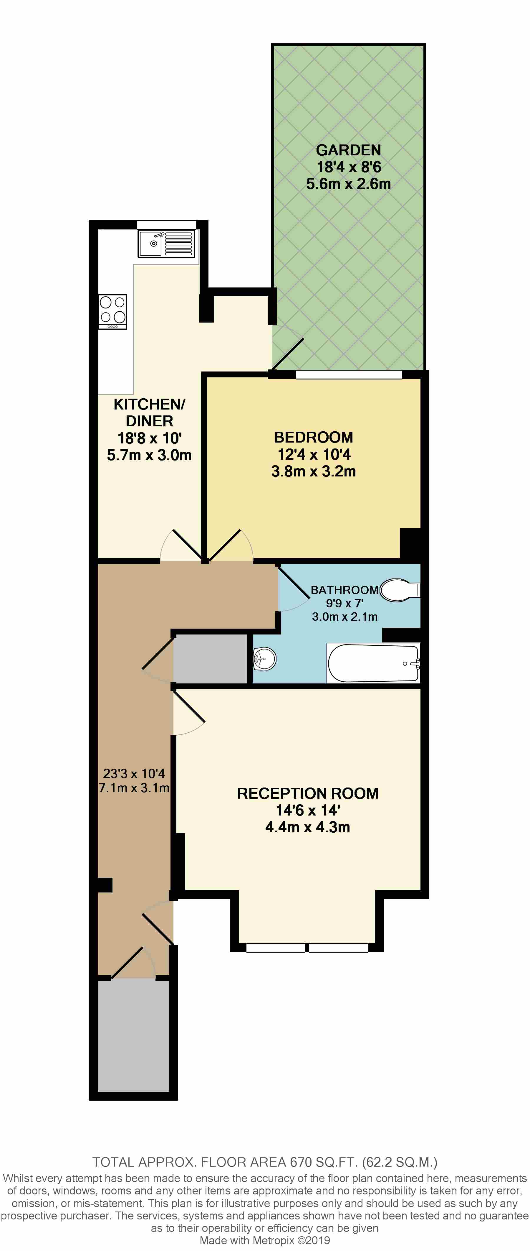 Endymion Road, London floorplan