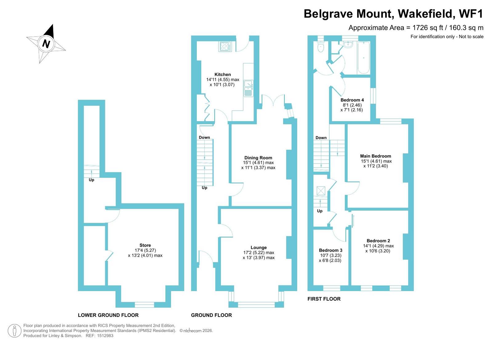 3, Belgrave Mount, Wakefield floorplan