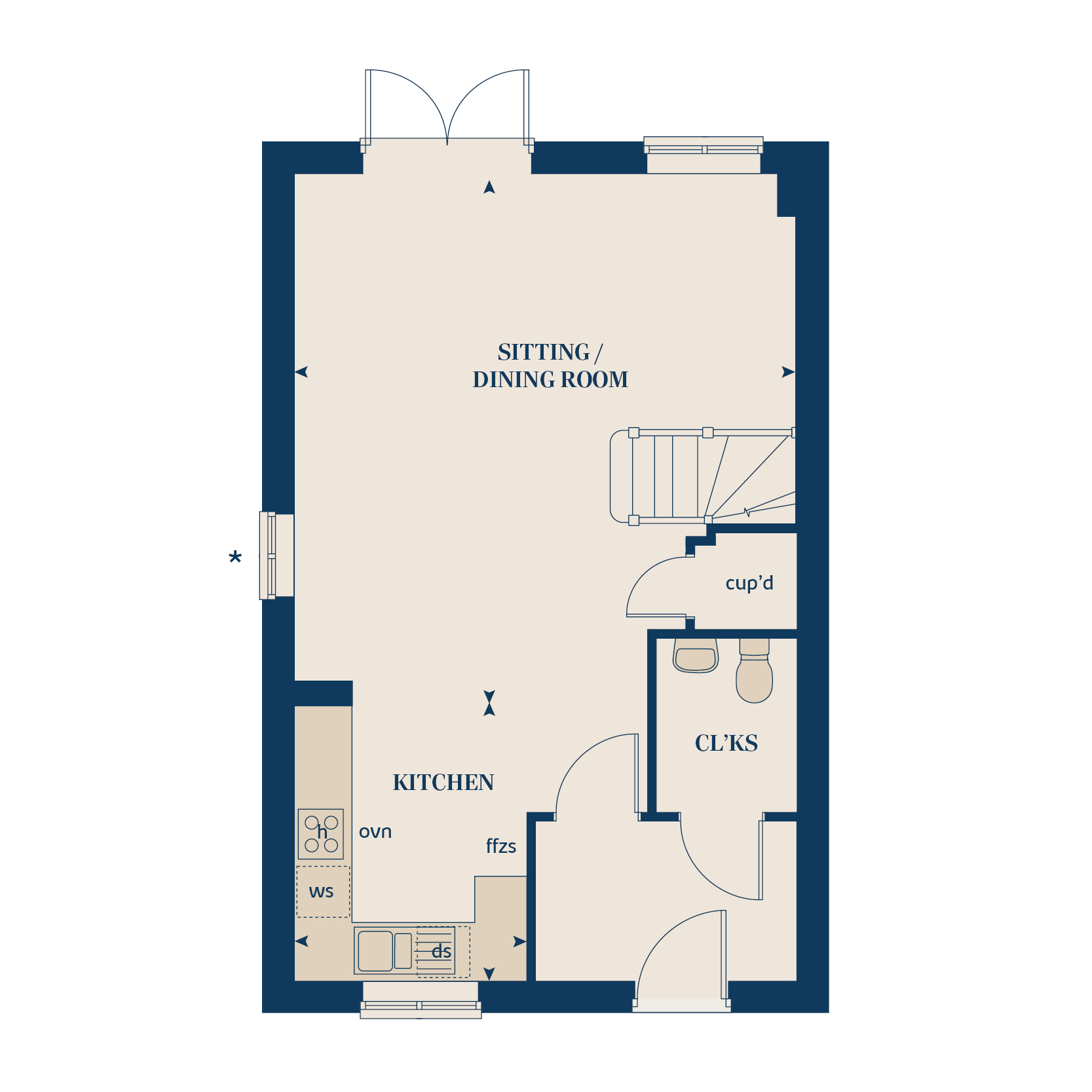 206, The Hem, Telford floorplan