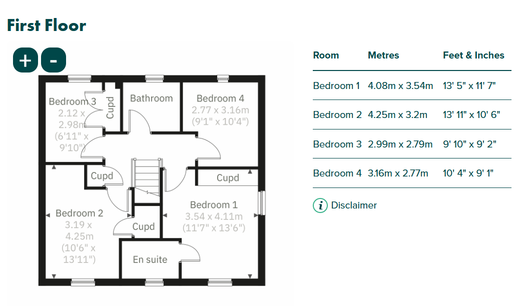 Plot 446 Cherrywood Grange, Exeter floorplan