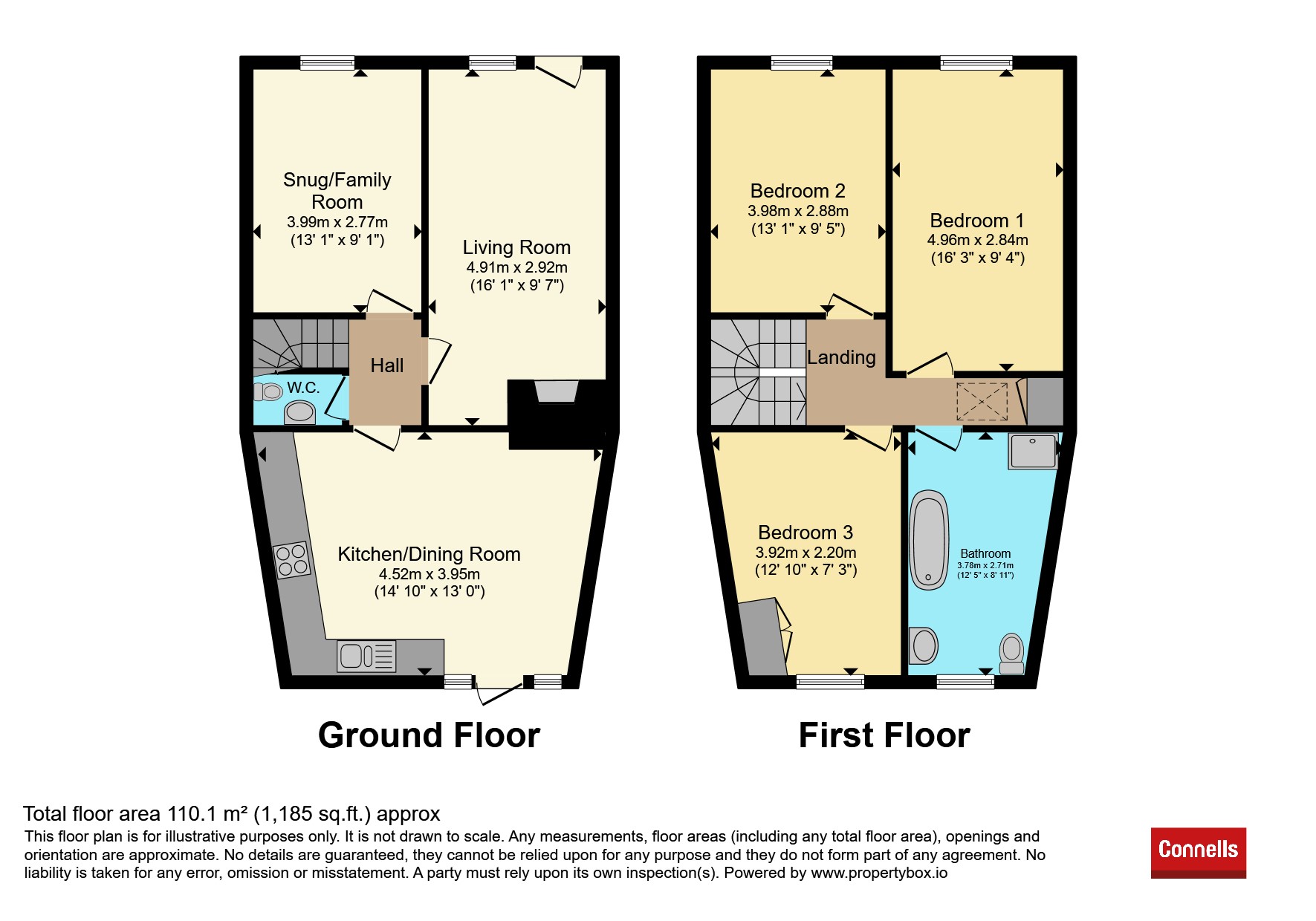 25, Dam Street, Lichfield floorplan