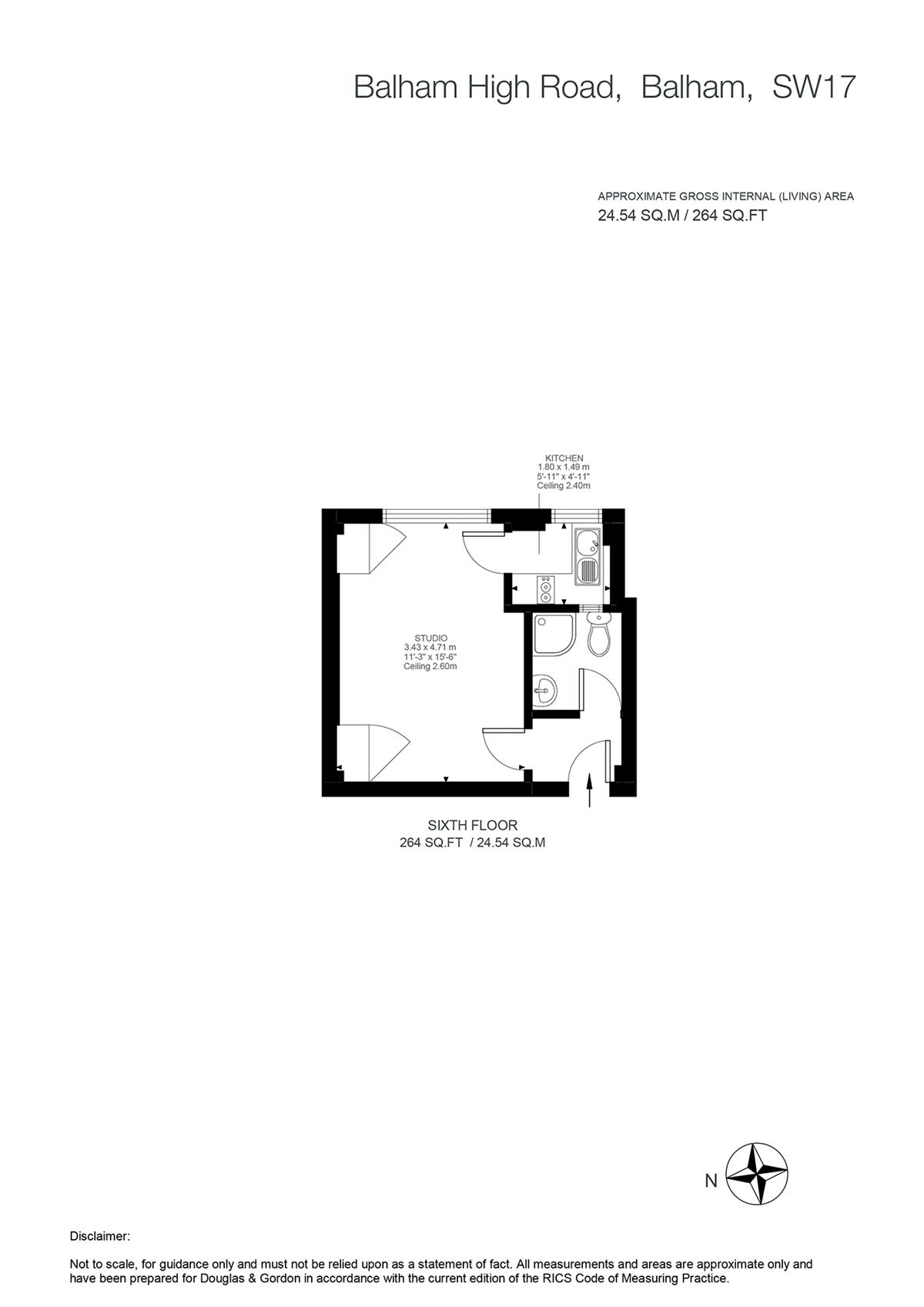 Balham High Road, London SW17, studio to rent 61380601 PrimeLocation