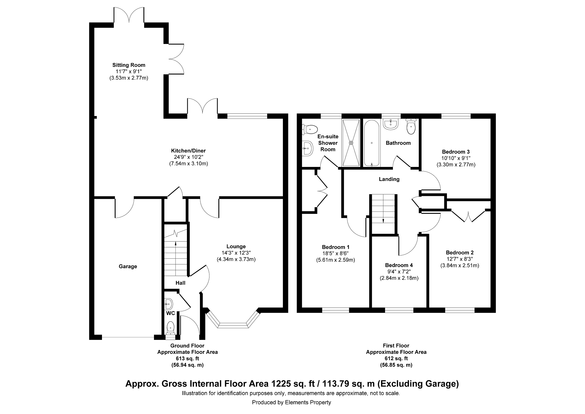 1, Aldwych Close, Crawley floorplan
