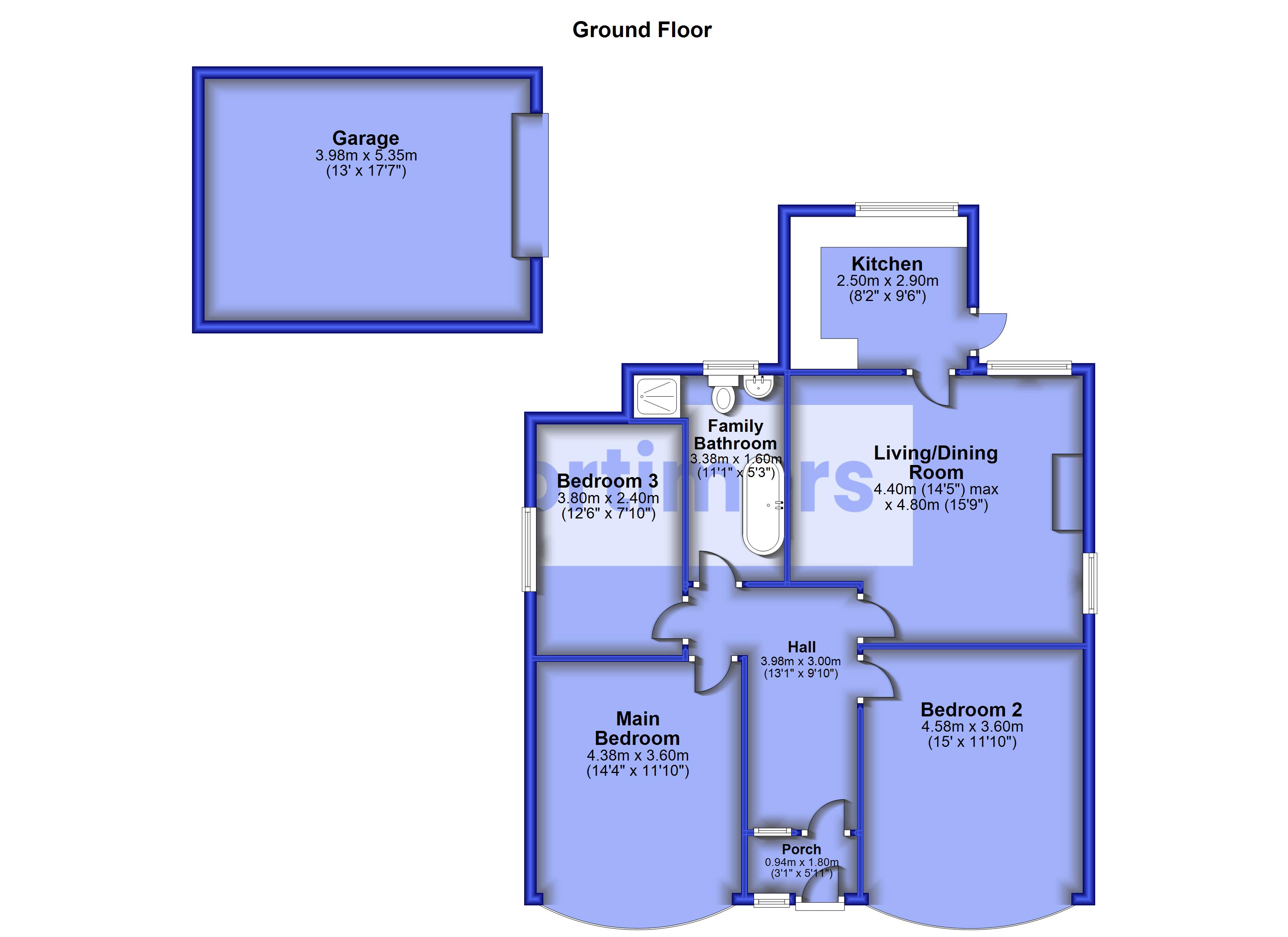 310, Willows Lane, Lancashire floorplan
