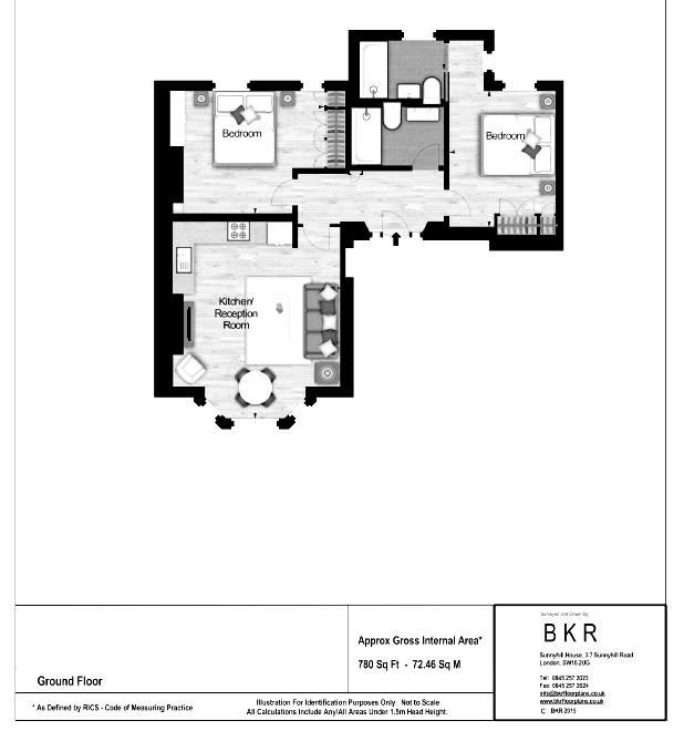 2 Bedrooms Flat to rent in Hamlet Gardens, London W6