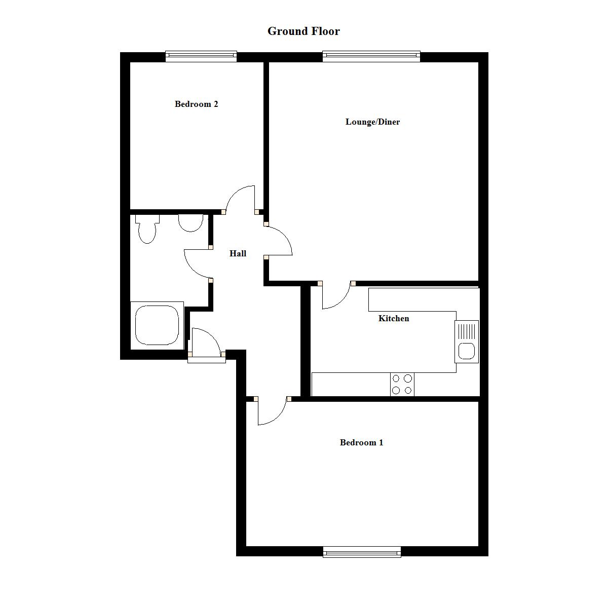 Flat 3, 10, Pier Street, Aberystwyth floorplan