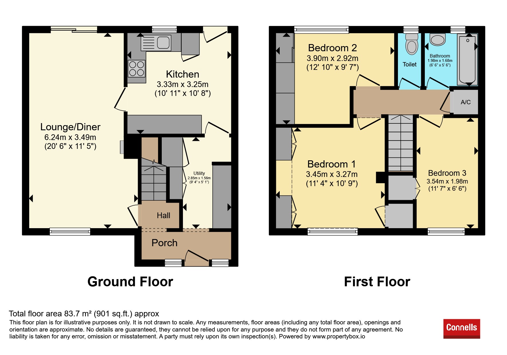 117, Chertsey Rise, Stevenage floorplan