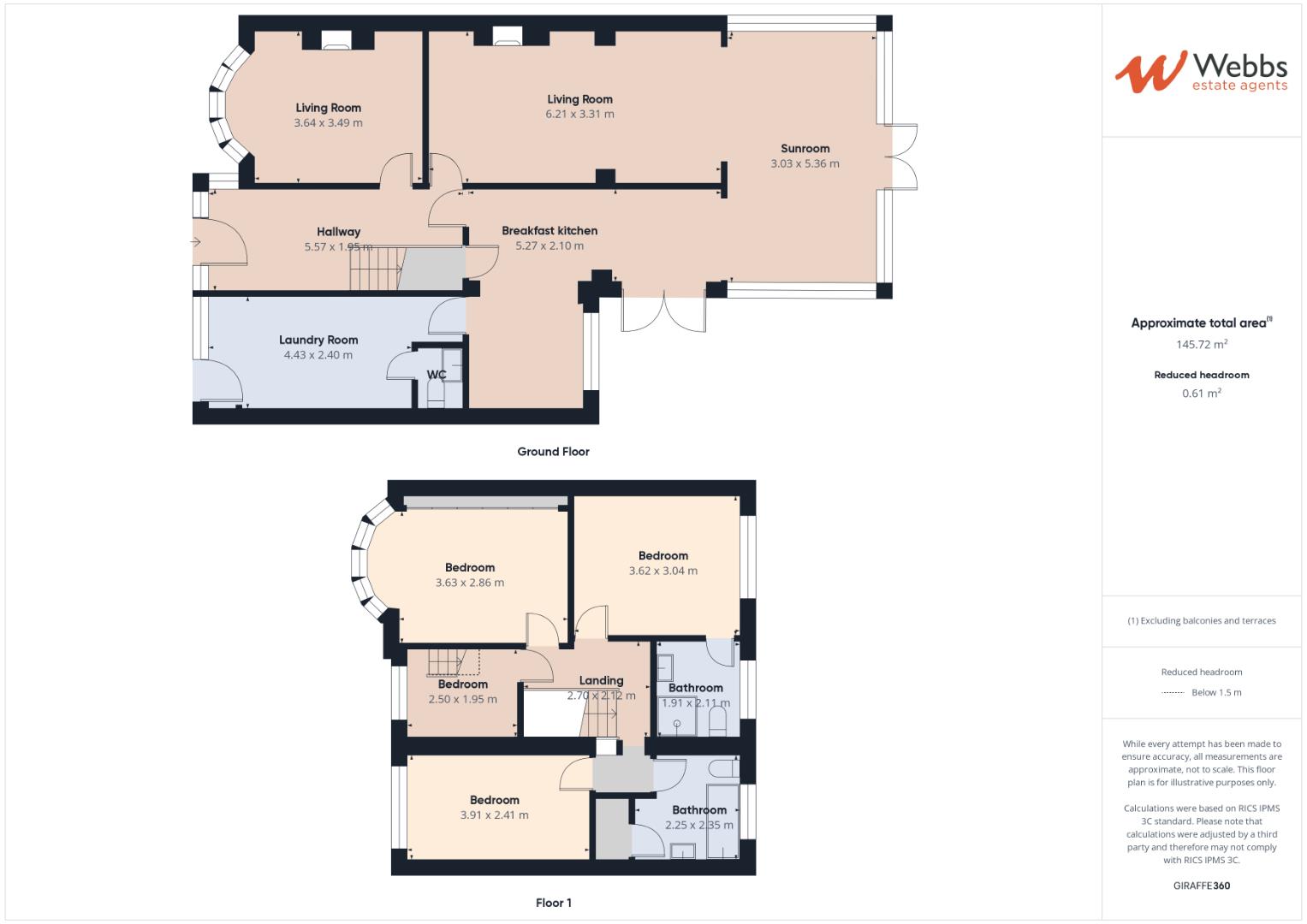 296, Longford Road, Cannock floorplan