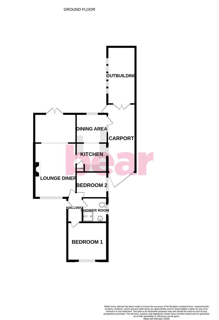 180, London Road, Benfleet floorplan